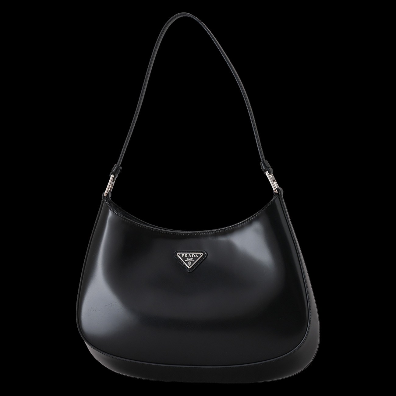 PRADA(USED)프라다 1BC499 클레오 브러시드 호보백