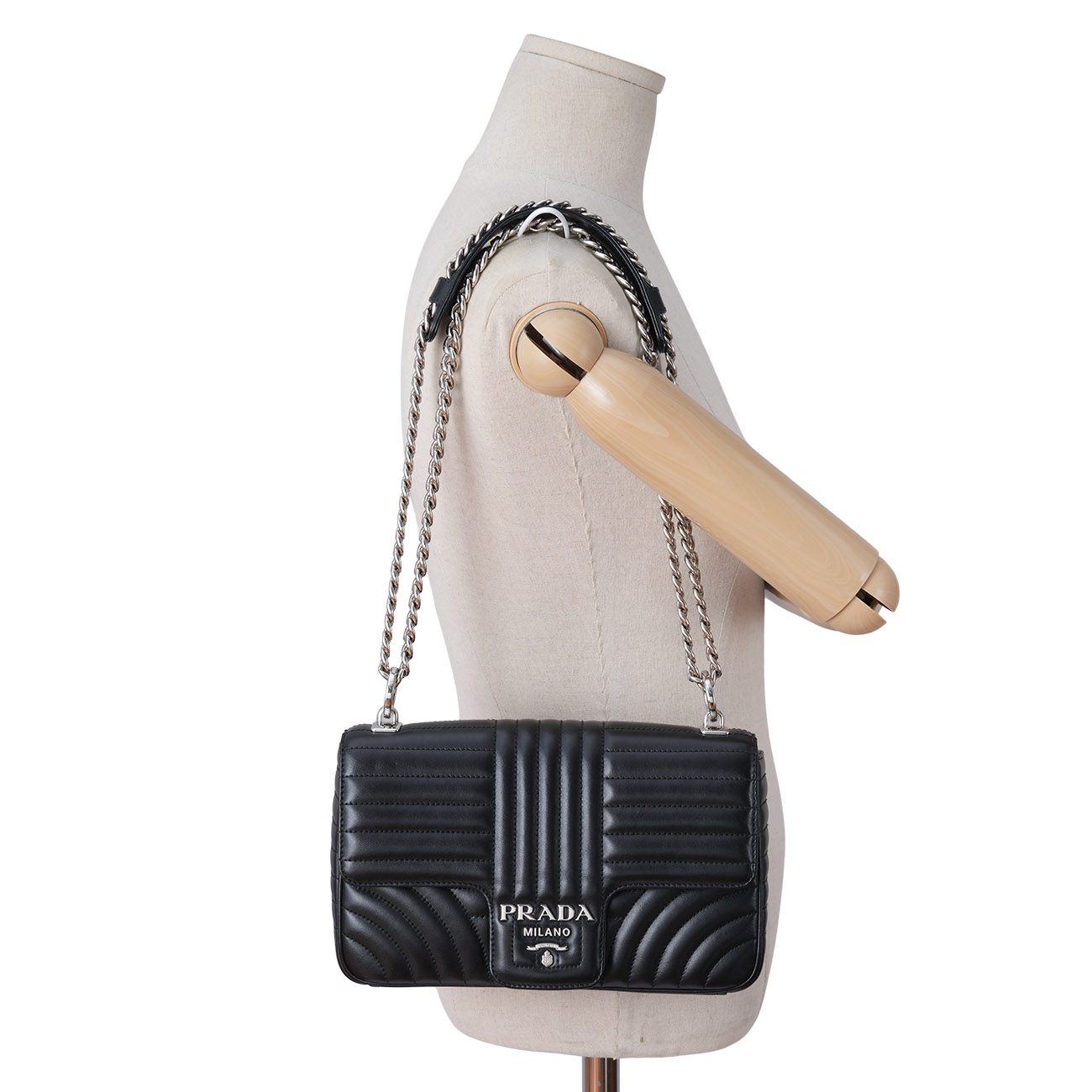 PRADA(USED)프라다 1BD108 다이아그램 체인백