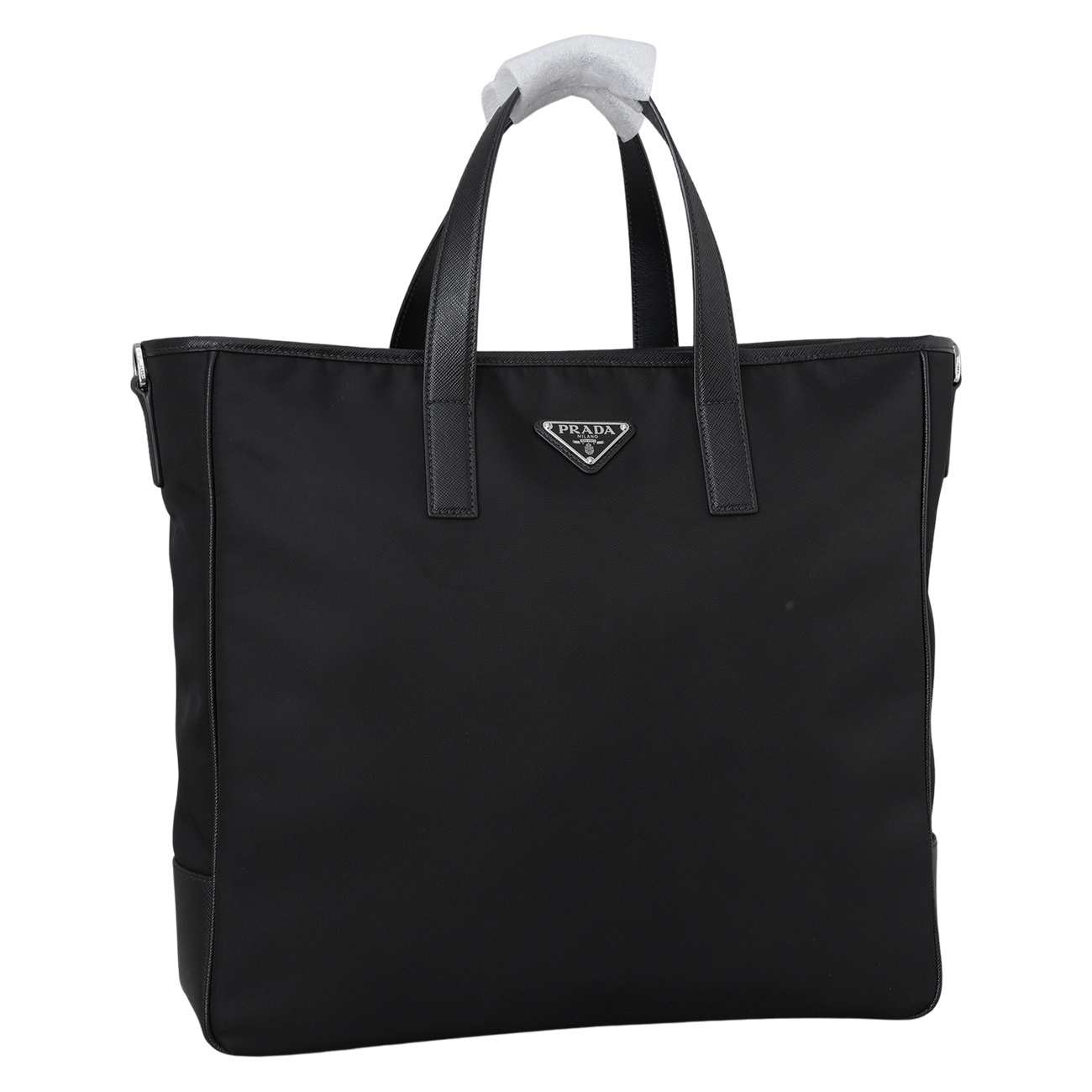 PRADA(USED)프라다 2VG064 리나일론 트라이앵글 로고 토트백
