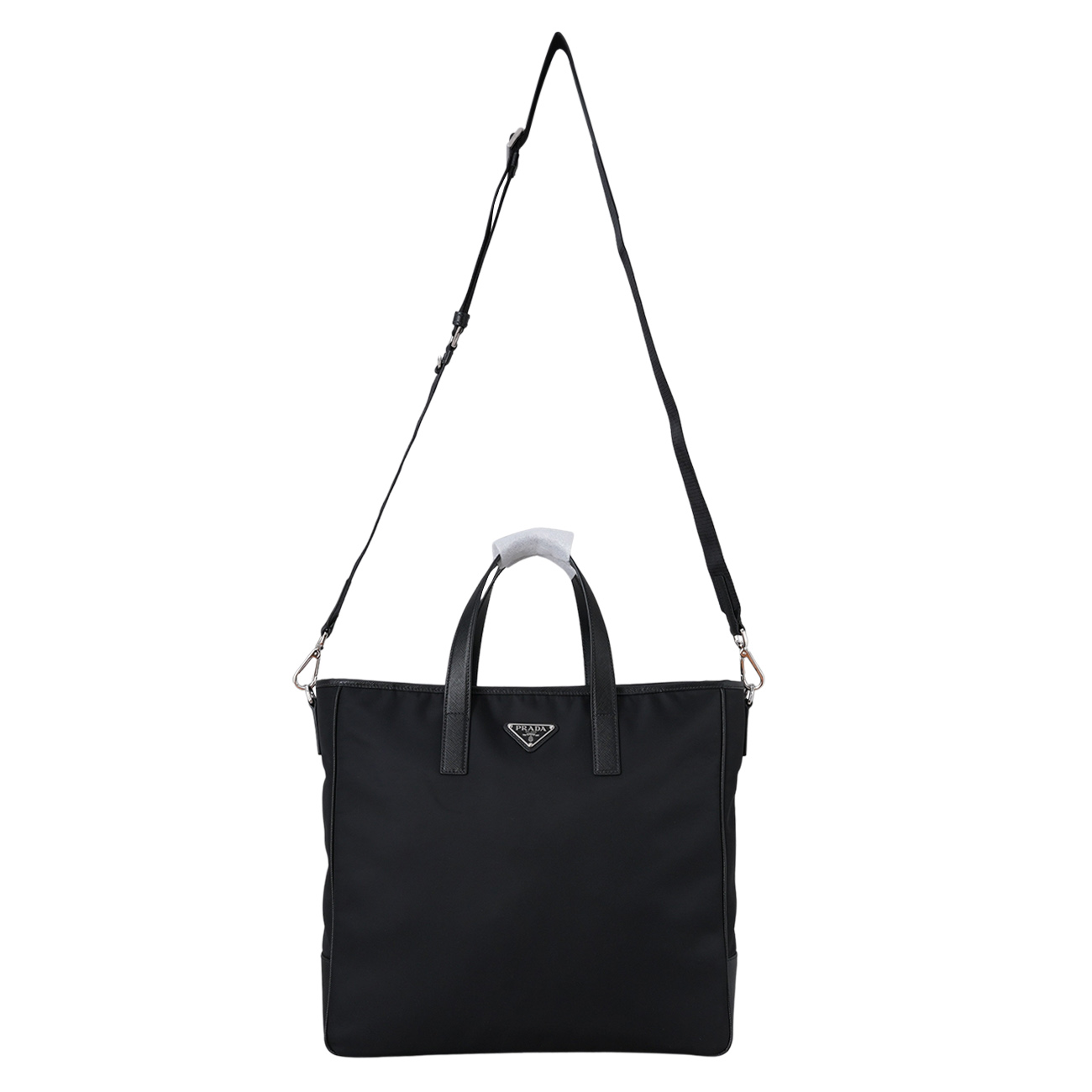 PRADA(USED)프라다 2VG064 리나일론 트라이앵글 로고 토트백