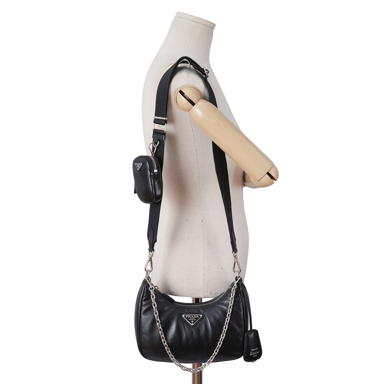 PRADA(USED)프라다 1BH204 패딩 나파 호보백