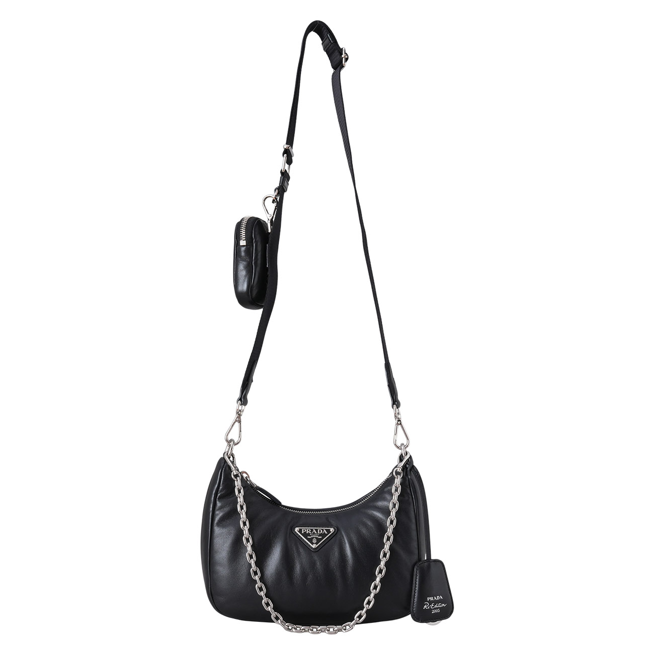 PRADA(USED)프라다 1BH204 패딩 나파 호보백