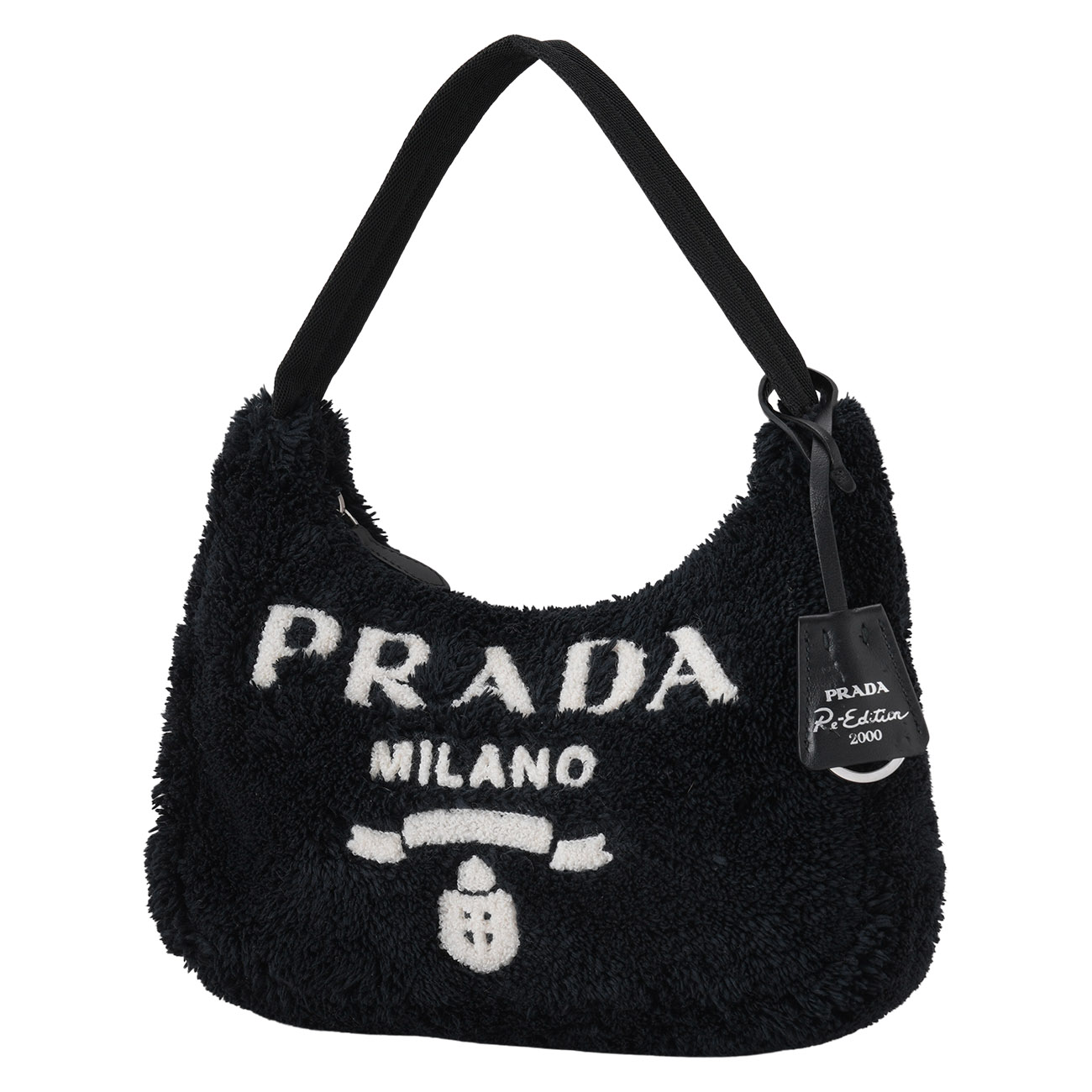 PRADA(USED)프라다 1NE515 시어링 호보백