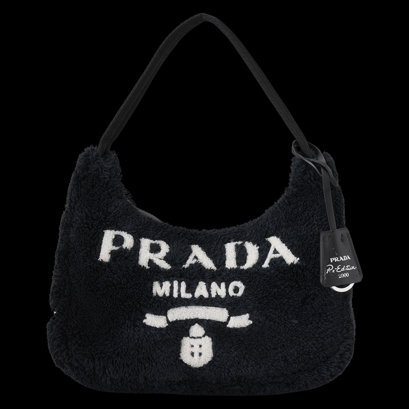 PRADA(USED)프라다 1NE515 시어링 호보백