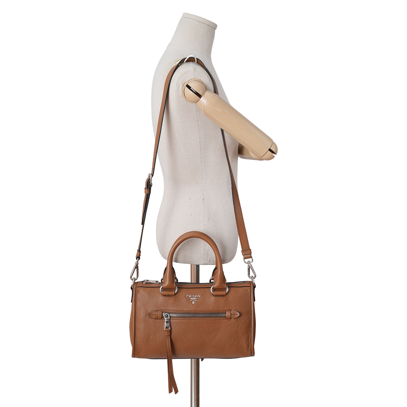 PRADA(USED)프라다 1BB022 비텔로 피닉스 모터백