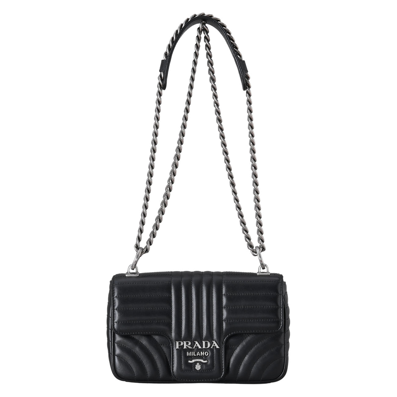 PRADA(USED)프라다 1BD107 다이아그램 체인 숄더백