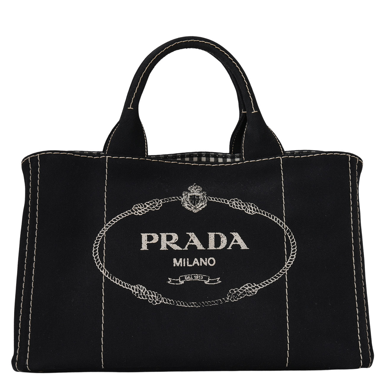 PRADA(USED)프라다 1BG642 카나파 데님 토트겸 숄더백
