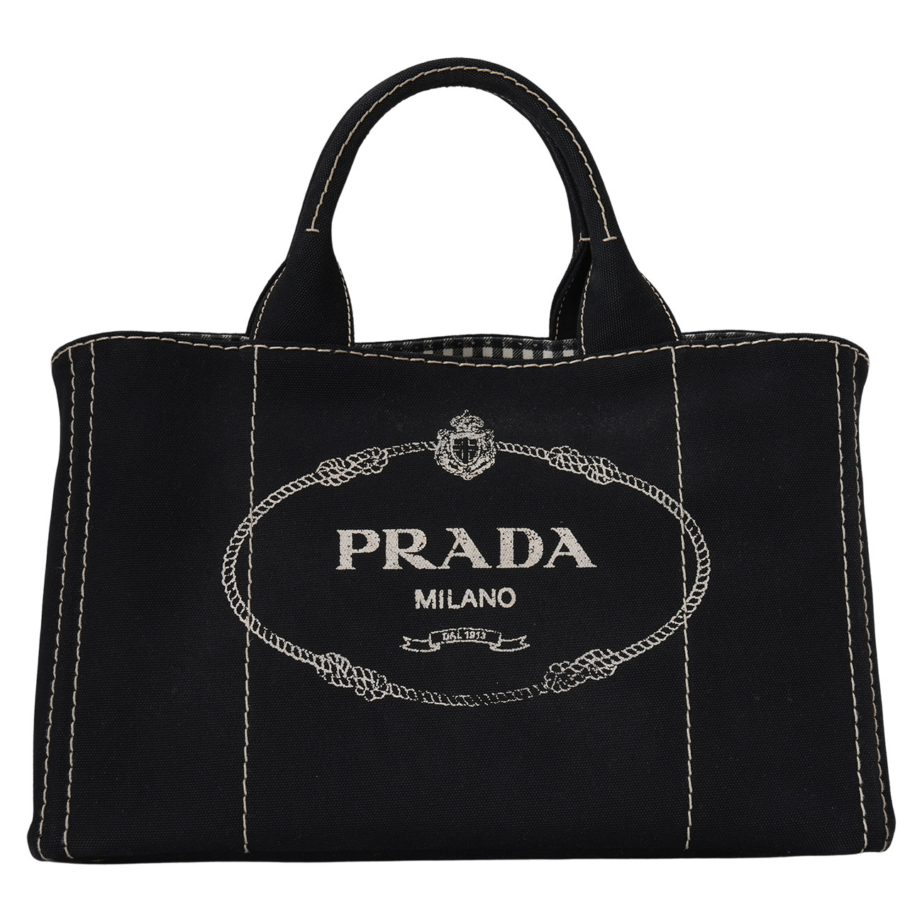 PRADA(USED)프라다 1BG642 카나파 데님 토트겸 숄더백