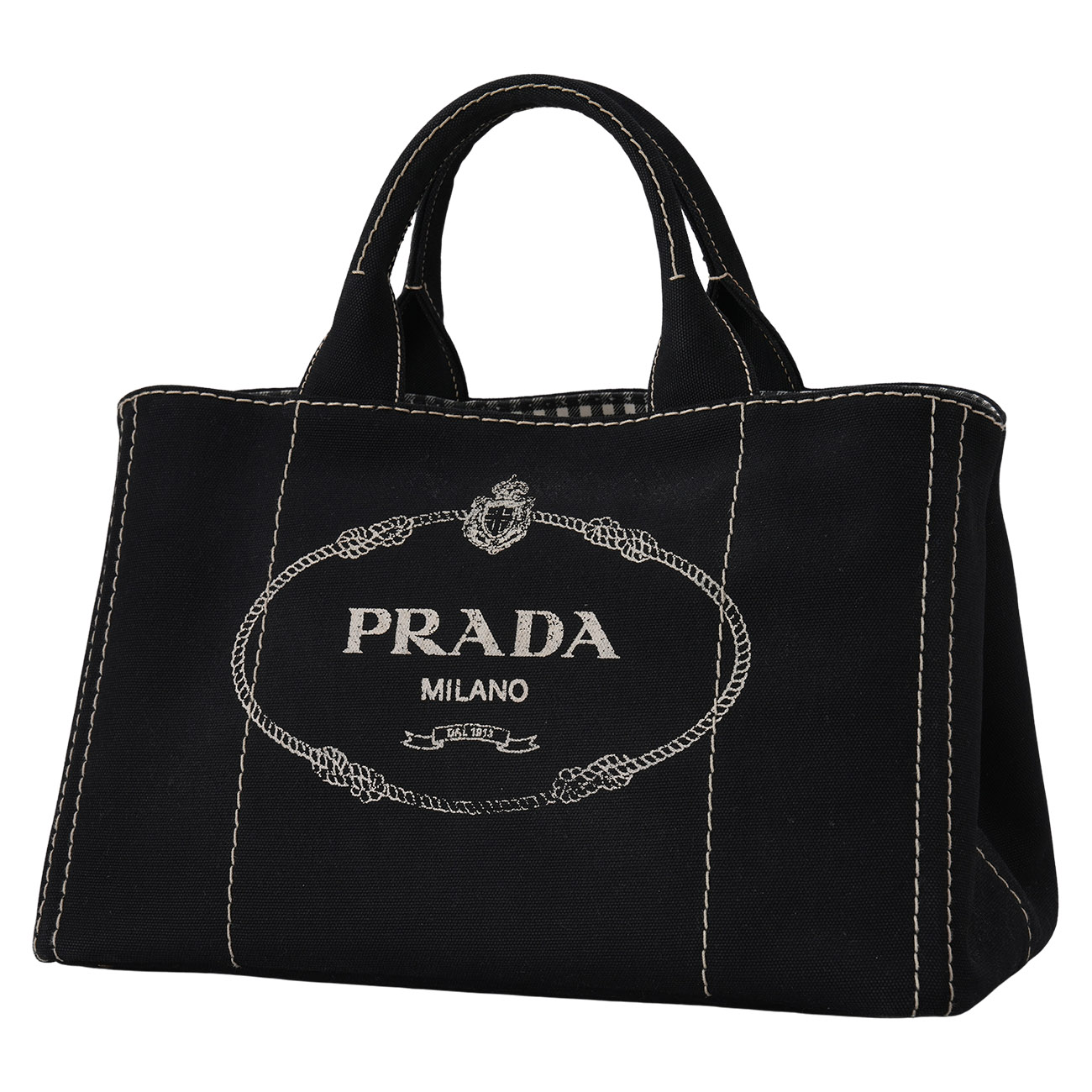 PRADA(USED)프라다 1BG642 카나파 데님 토트겸 숄더백