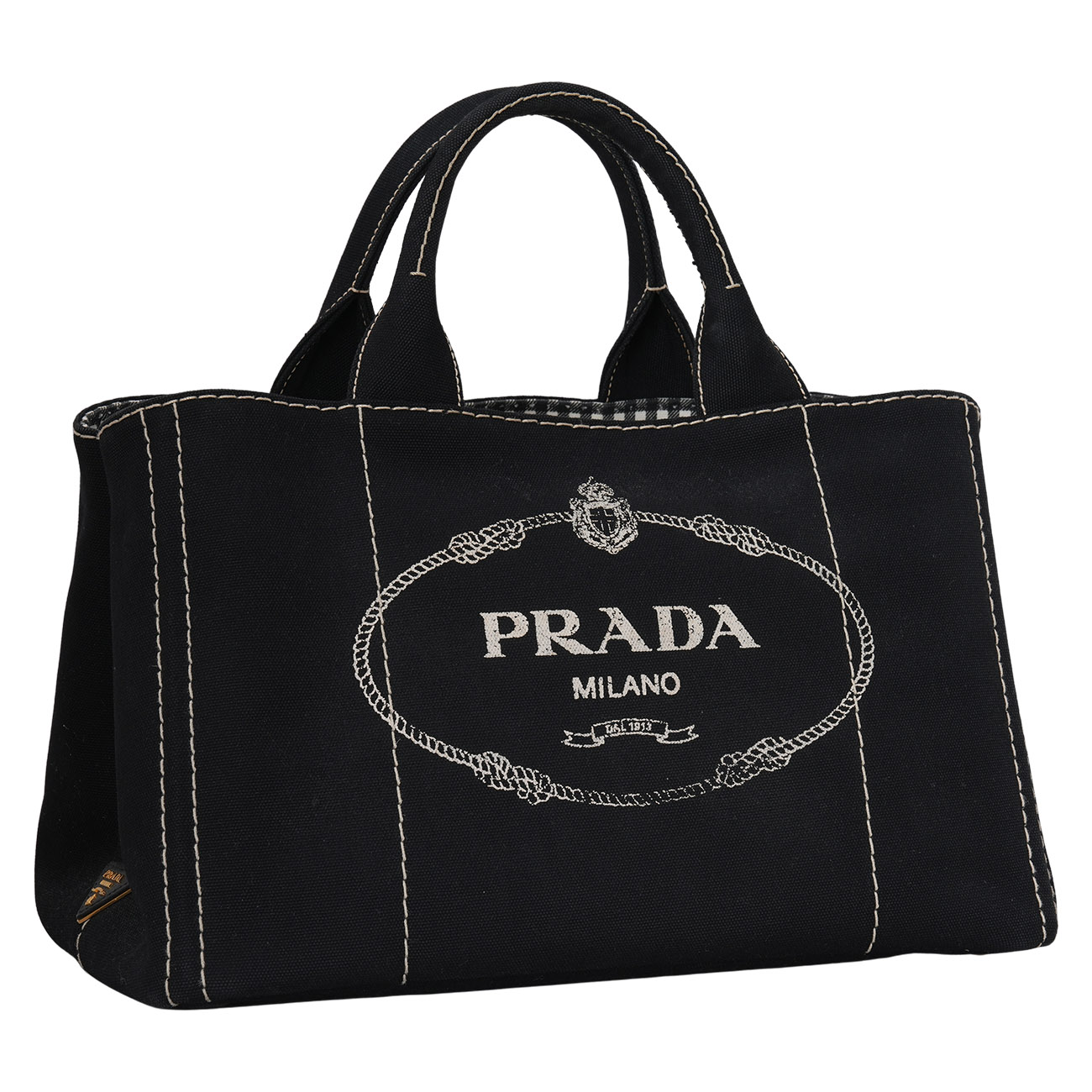 PRADA(USED)프라다 1BG642 카나파 데님 토트겸 숄더백