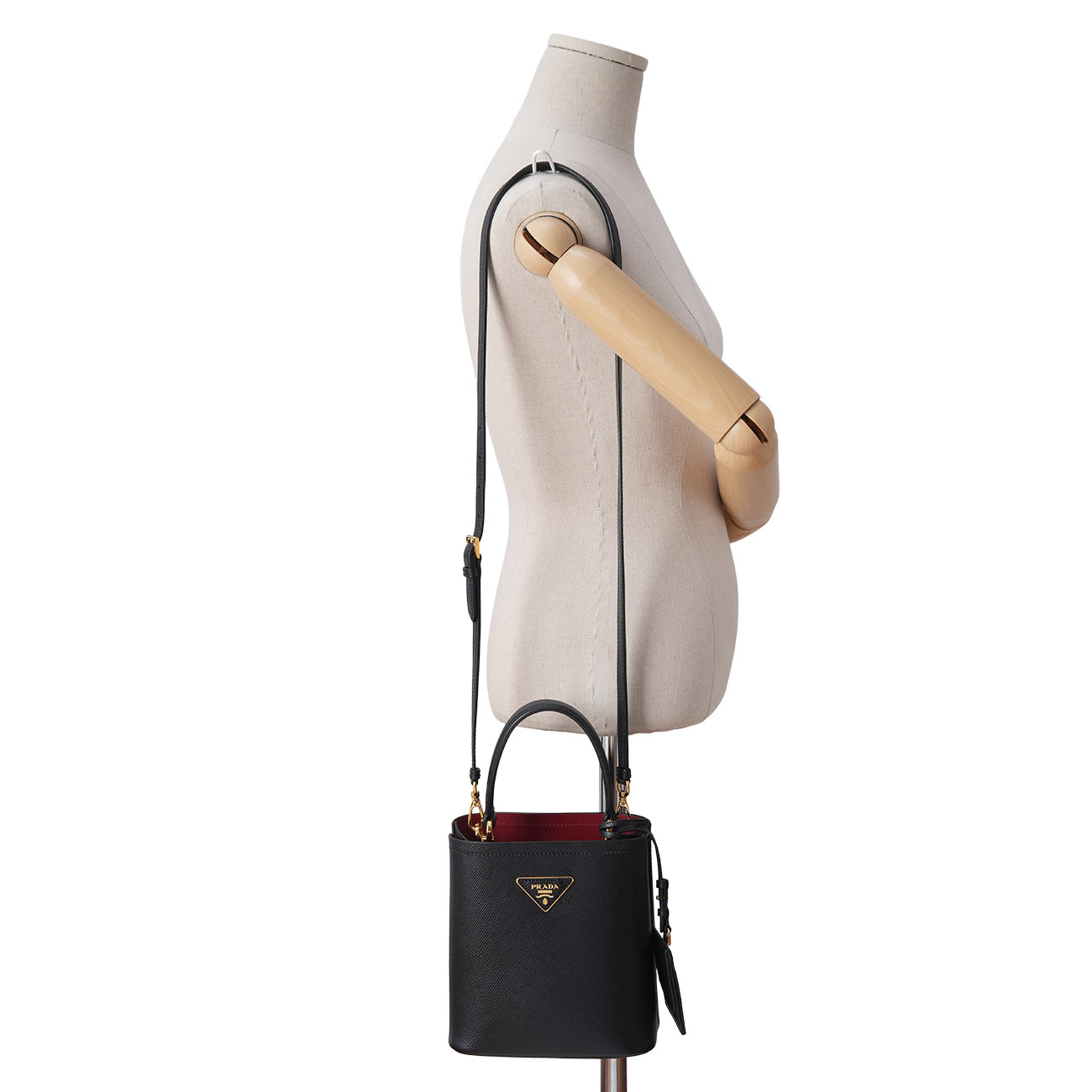 PRADA(USED)프라다 사피아노 파니에 토트 겸 숄더백
