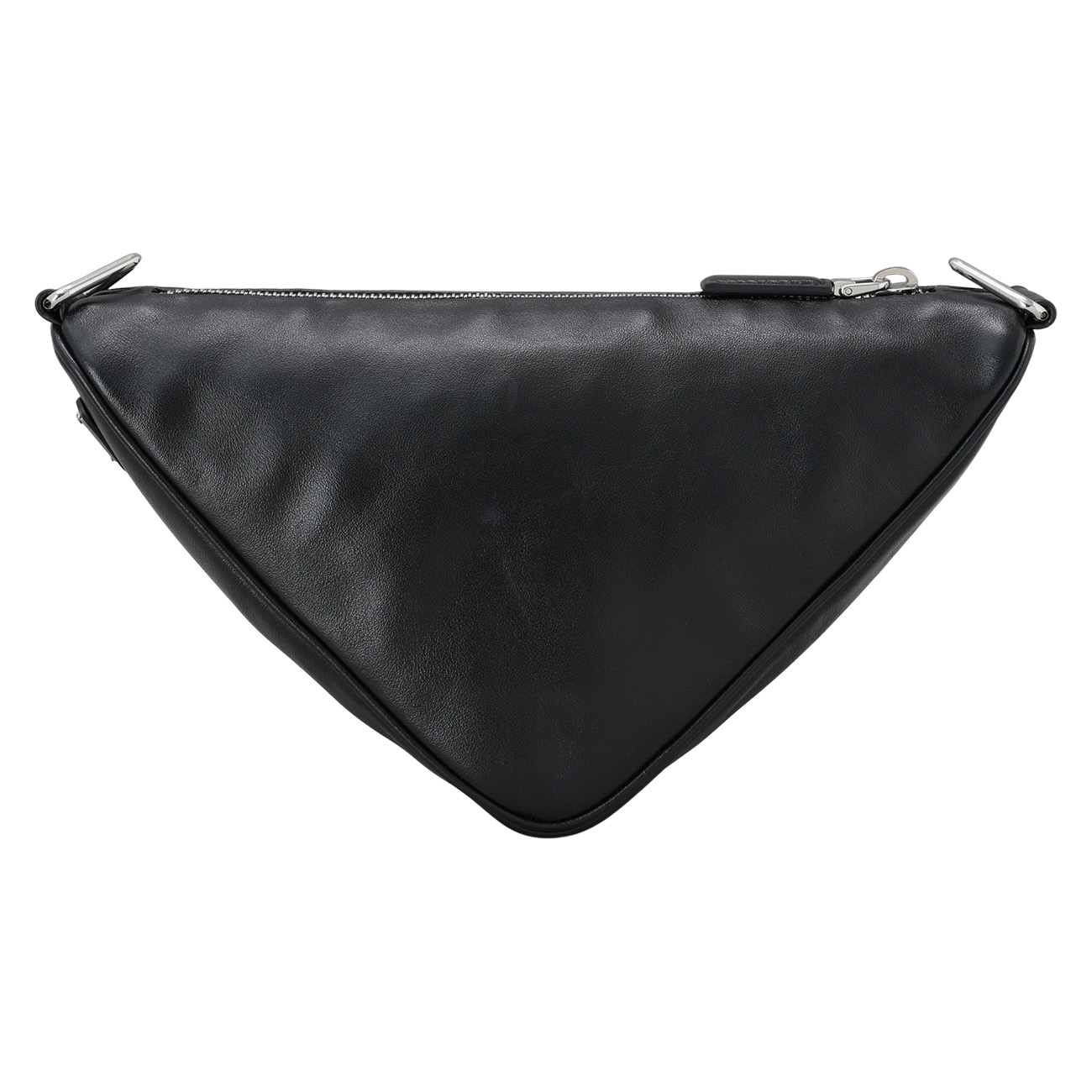 PRADA(USED)프라다 1BH190 트라이앵글 레더 숄더백