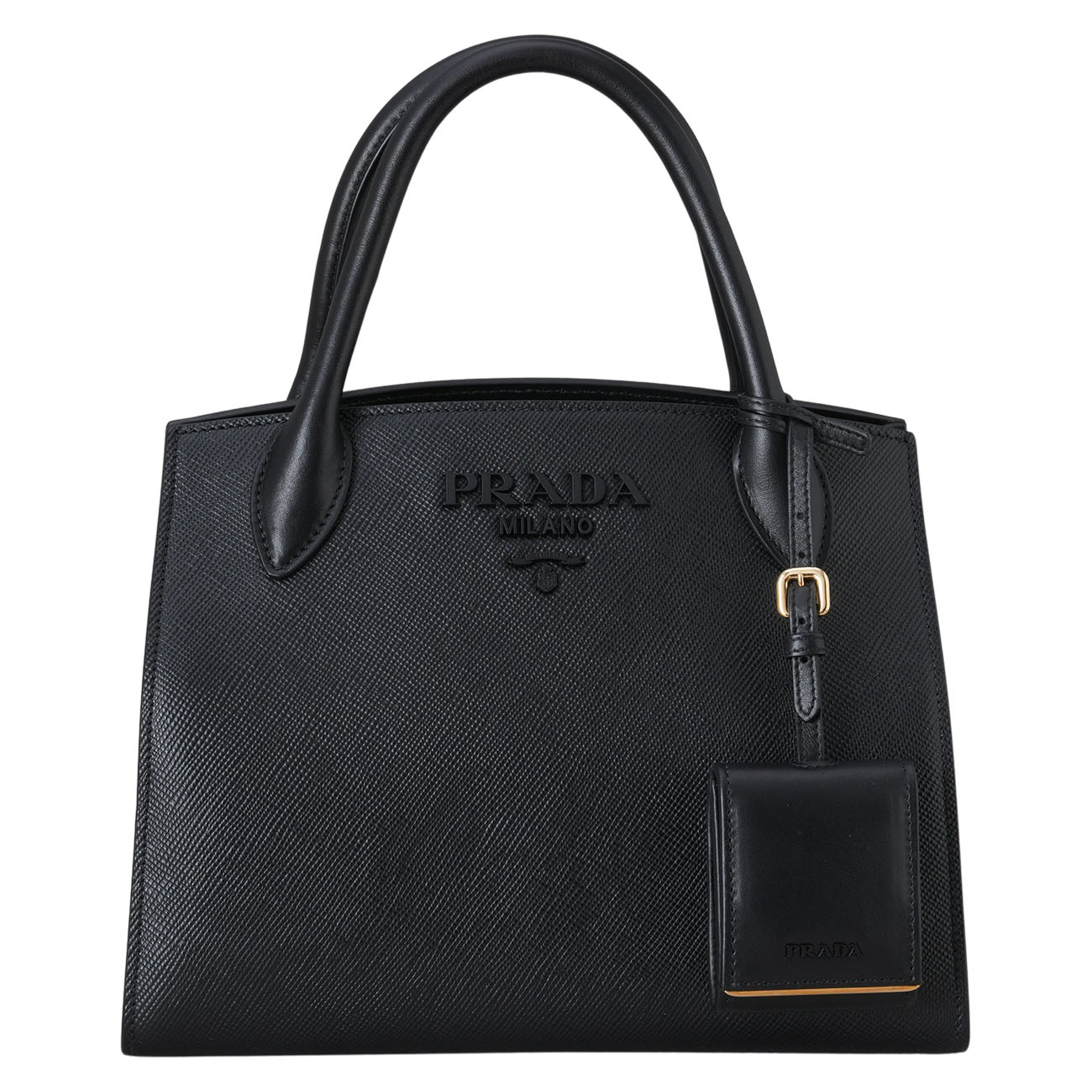 PRADA(USED)프라다 사피아노 모노크롬 스몰 토트백