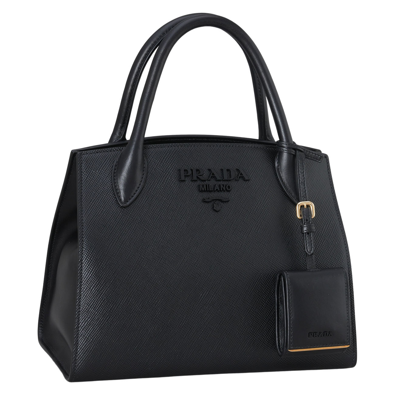 PRADA(USED)프라다 사피아노 모노크롬 스몰 토트백