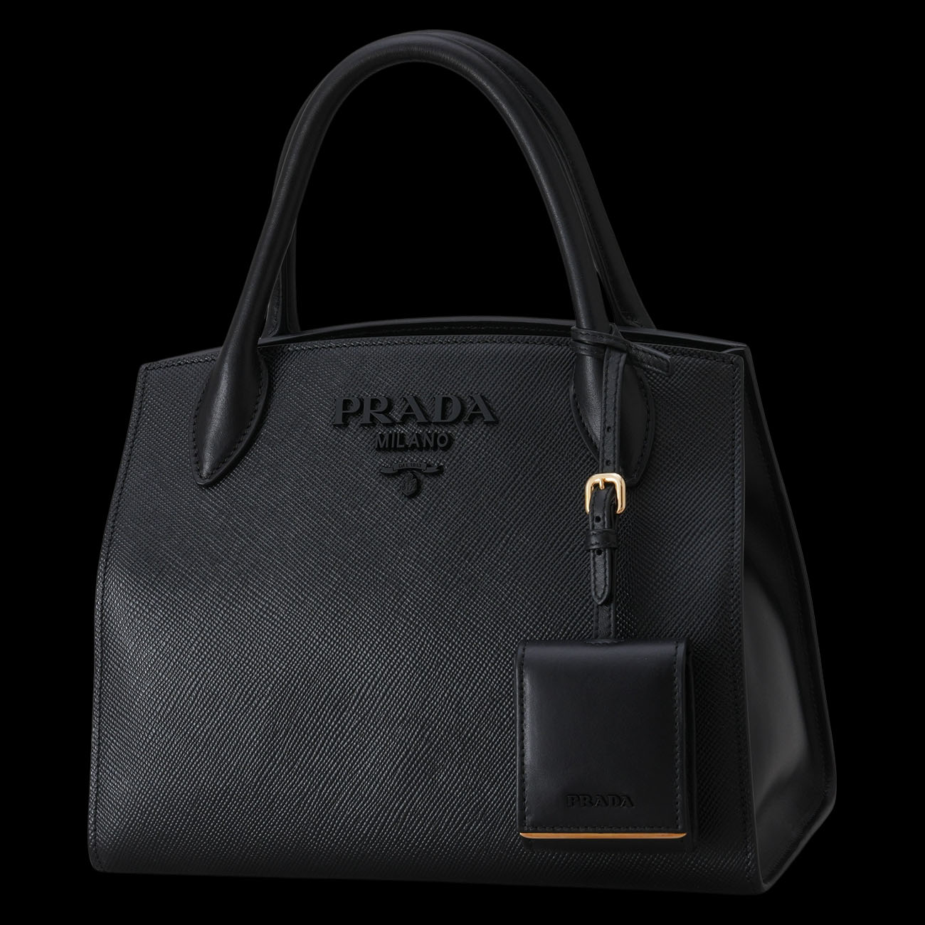 PRADA(USED)프라다 사피아노 모노크롬 스몰 토트백