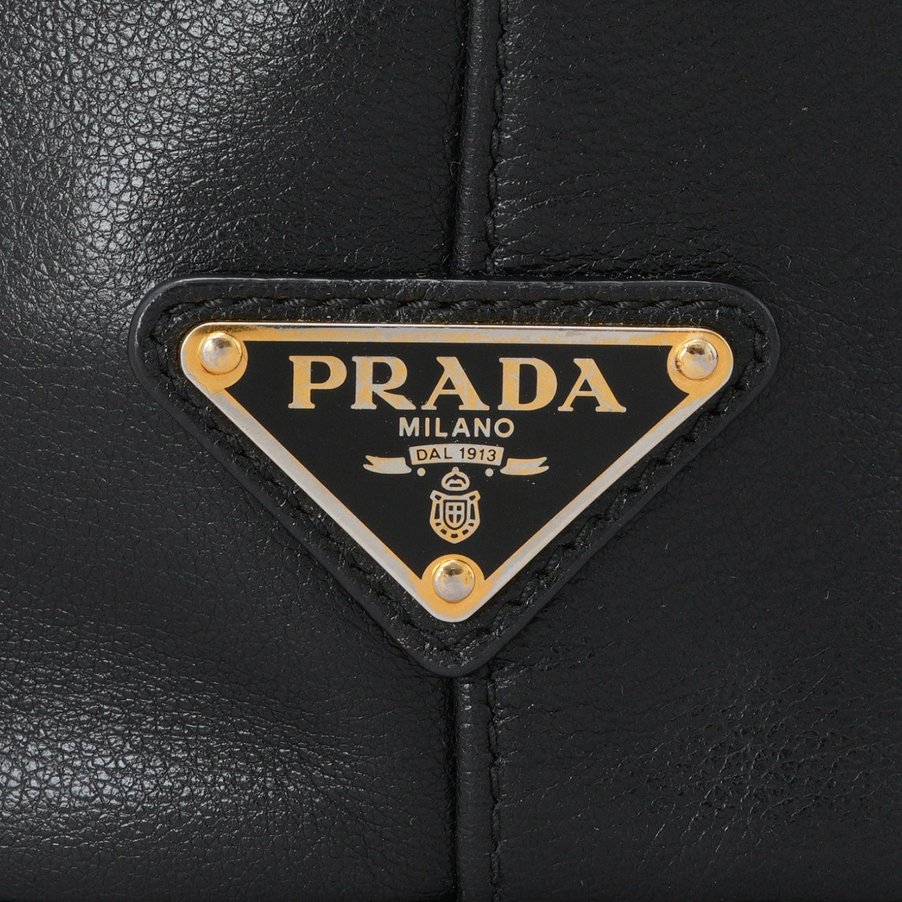 PRADA(USED)프라다 1BH038 레더 버킷백