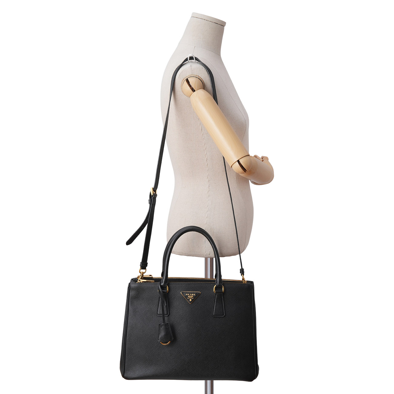 PRADA(USED)프라다 1BA274 사피아노 럭스백 블랙