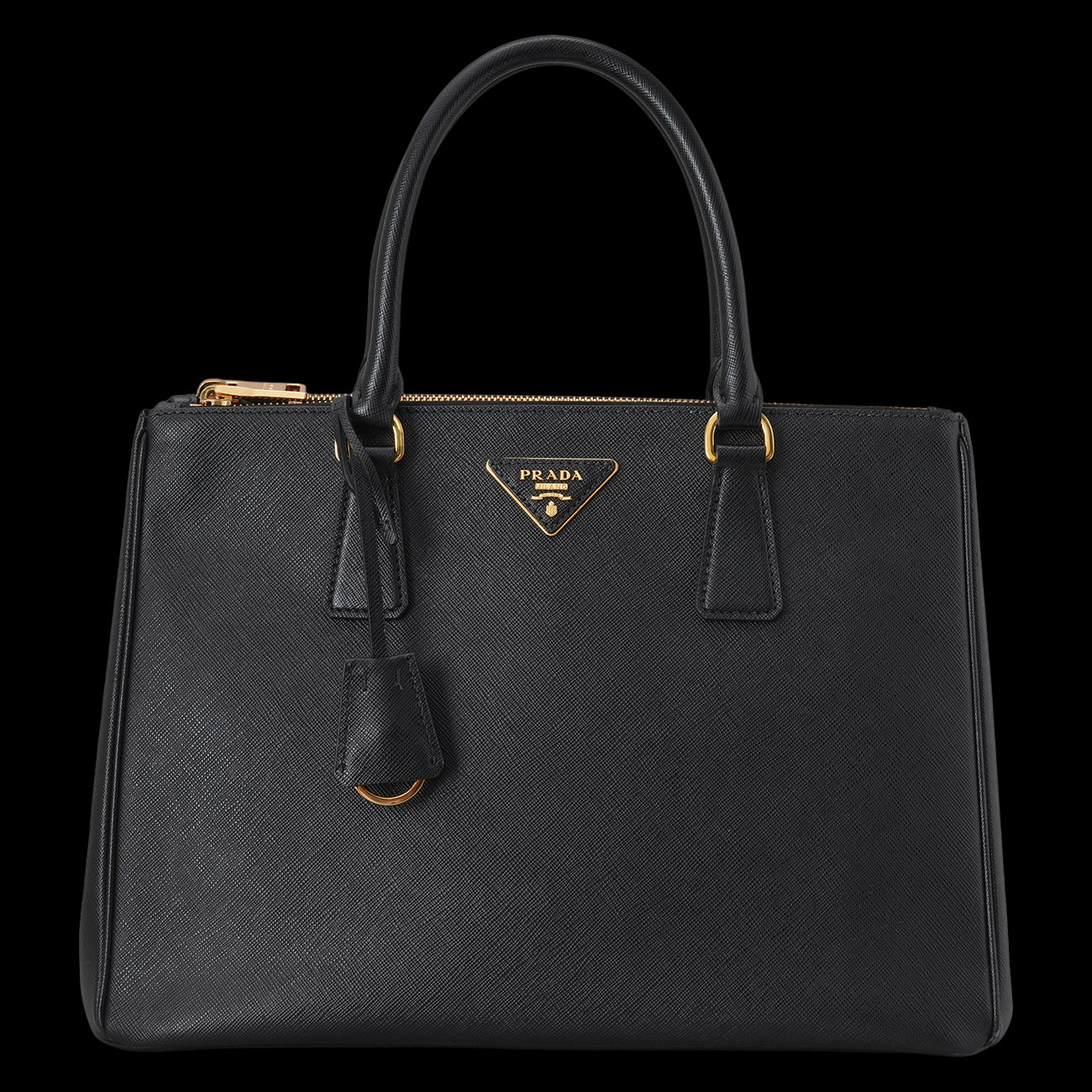 PRADA(USED)프라다 1BA274 사피아노 럭스백 블랙