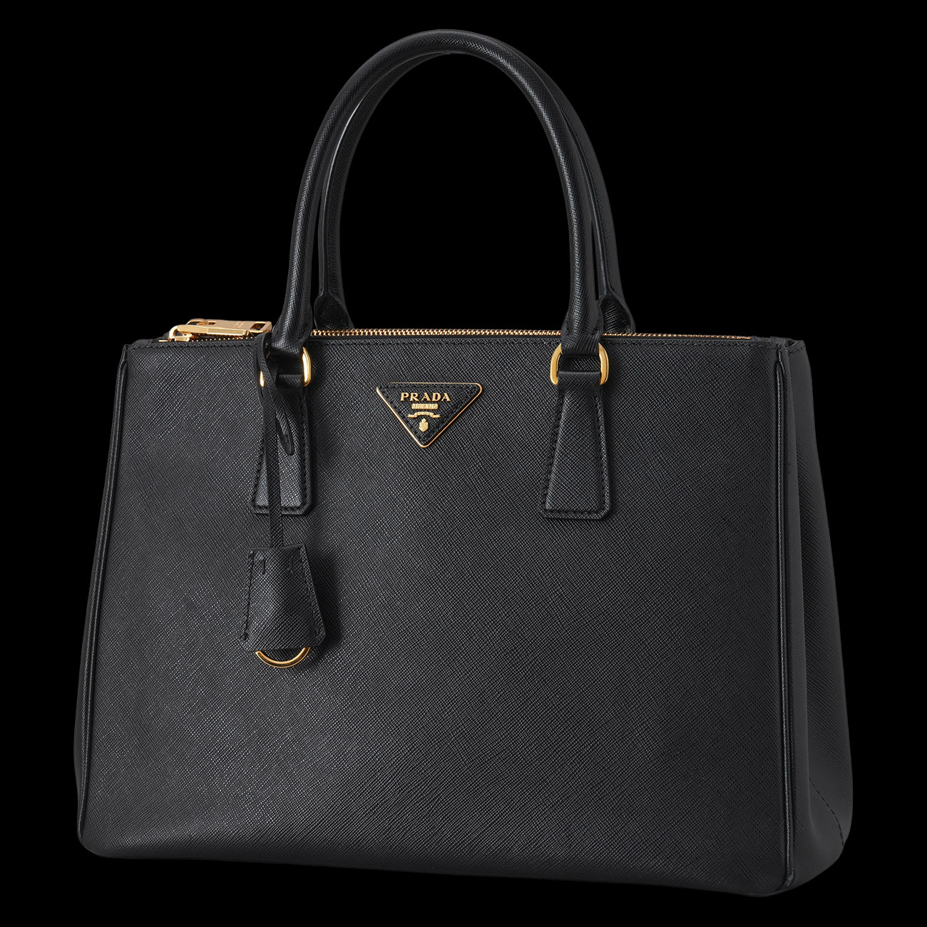 PRADA(USED)프라다 1BA274 사피아노 럭스백 블랙