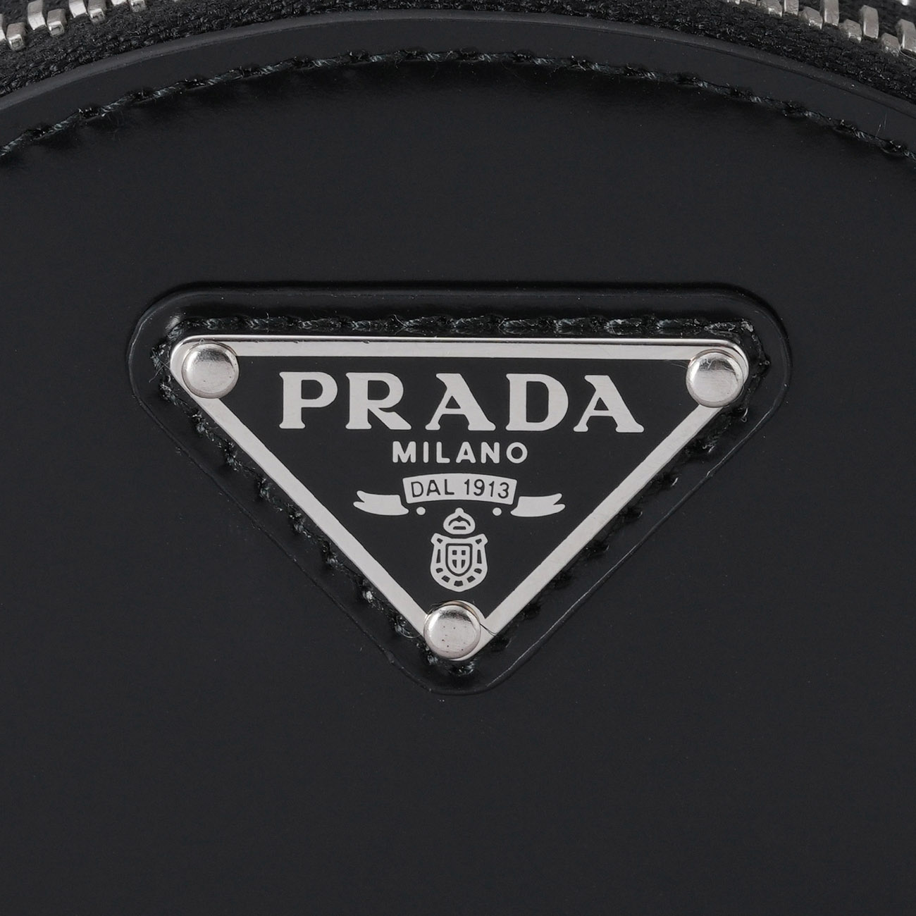 PRADA(USED)프라다 1NR003 브러시드 라운드 체인 크로스백