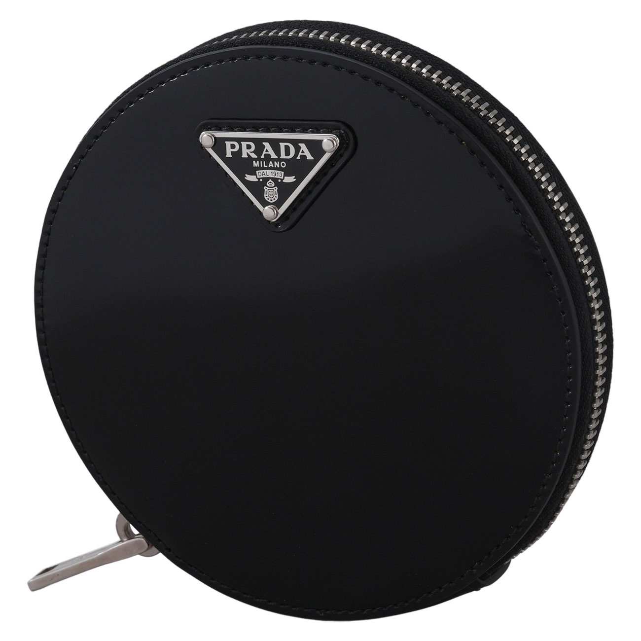 PRADA(USED)프라다 1NR003 브러시드 라운드 체인 크로스백