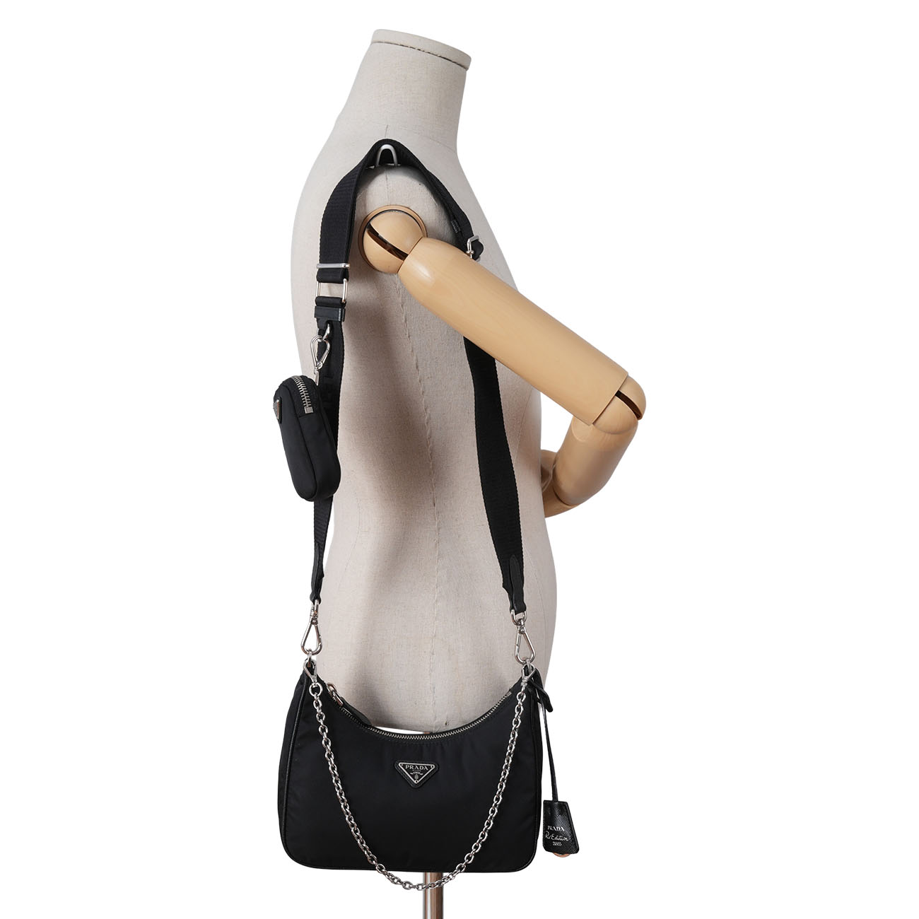 PRADA(USED)프라다 1BH204 리나일론 테수토 호보백