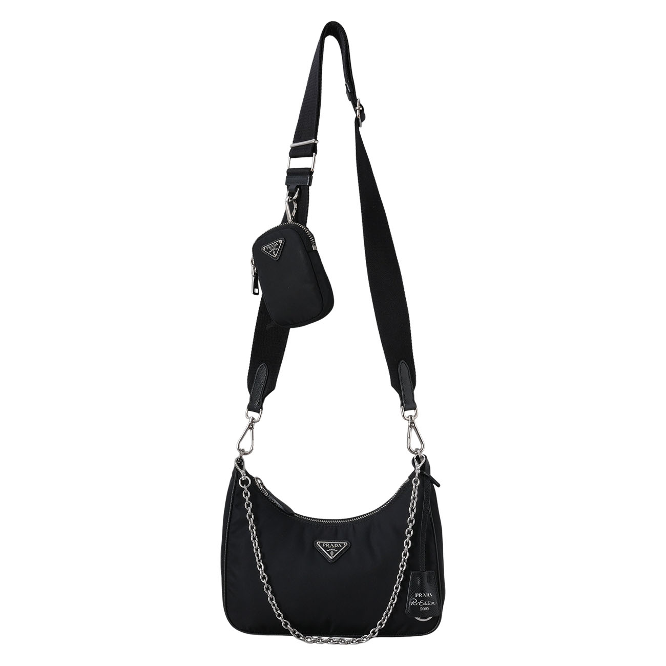 PRADA(USED)프라다 1BH204 리나일론 테수토 호보백