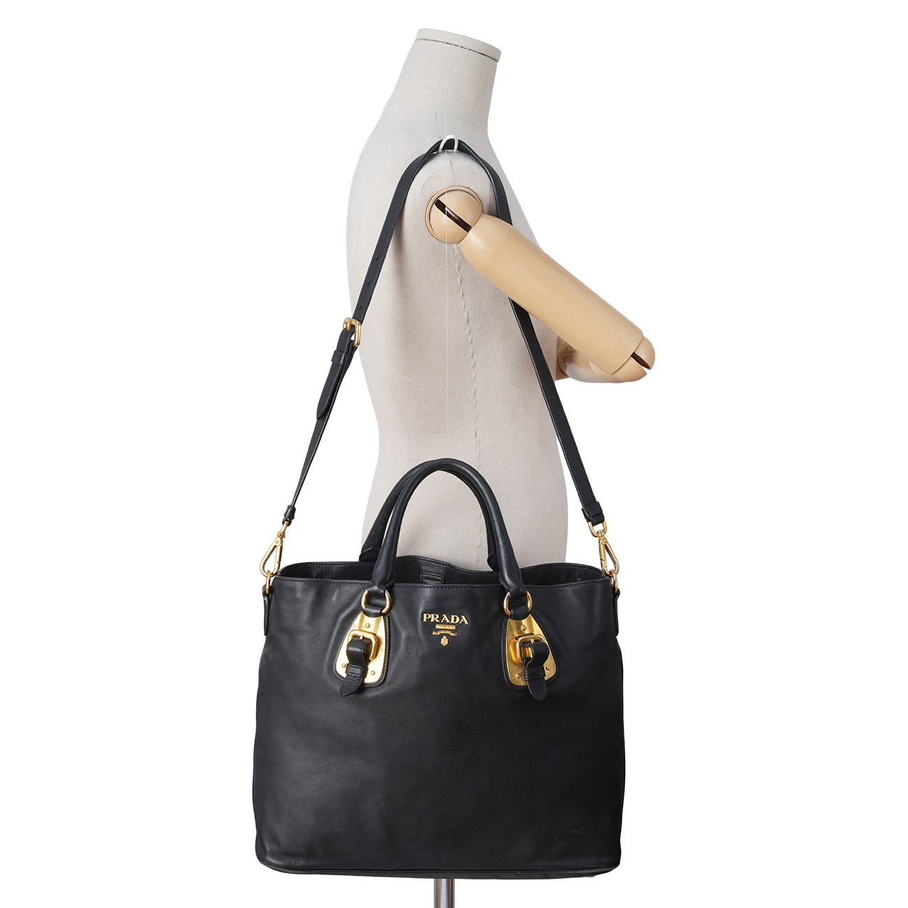 PRADA(USED)프라다 소프트 카프 토트숄더 BN1902