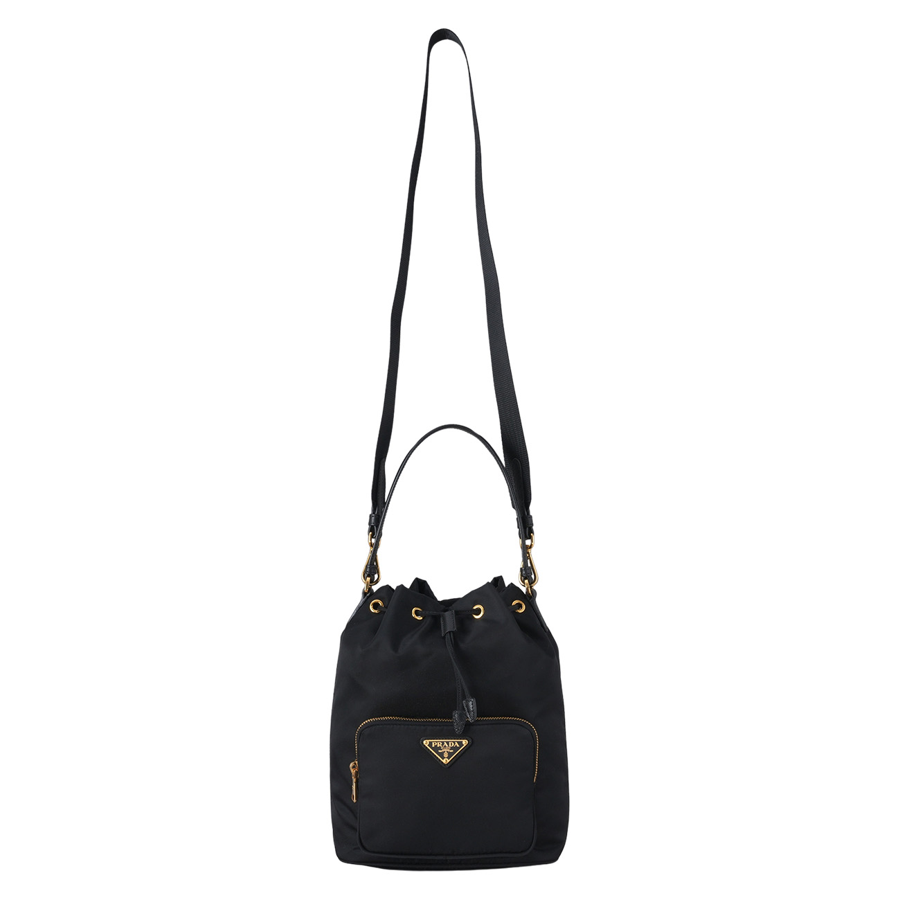 PRADA(USED)프라다 1BH097 나일론 버킷백