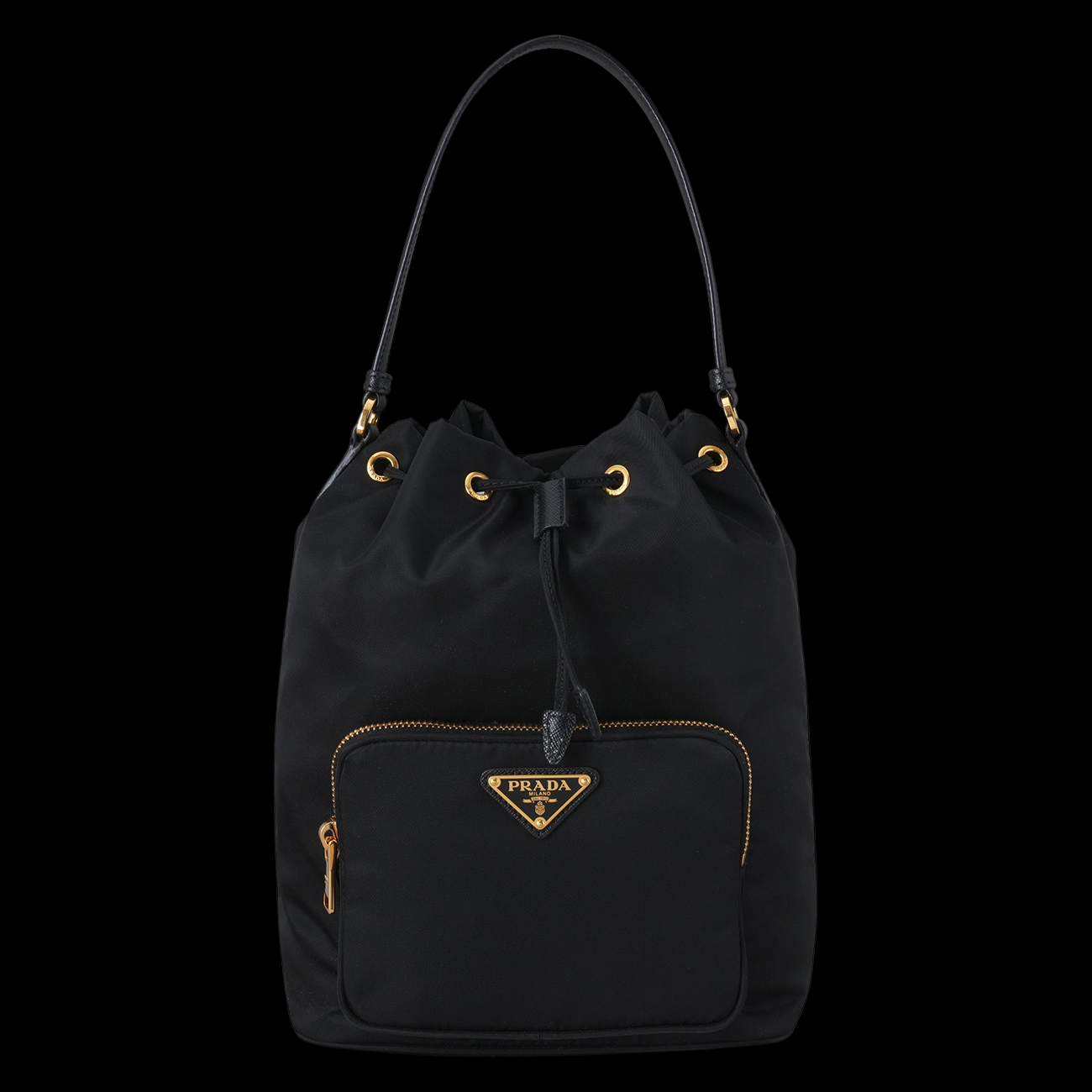 PRADA(USED)프라다 1BH097 나일론 버킷백