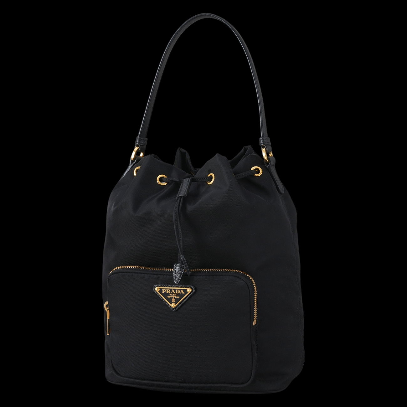 PRADA(USED)프라다 1BH097 나일론 버킷백