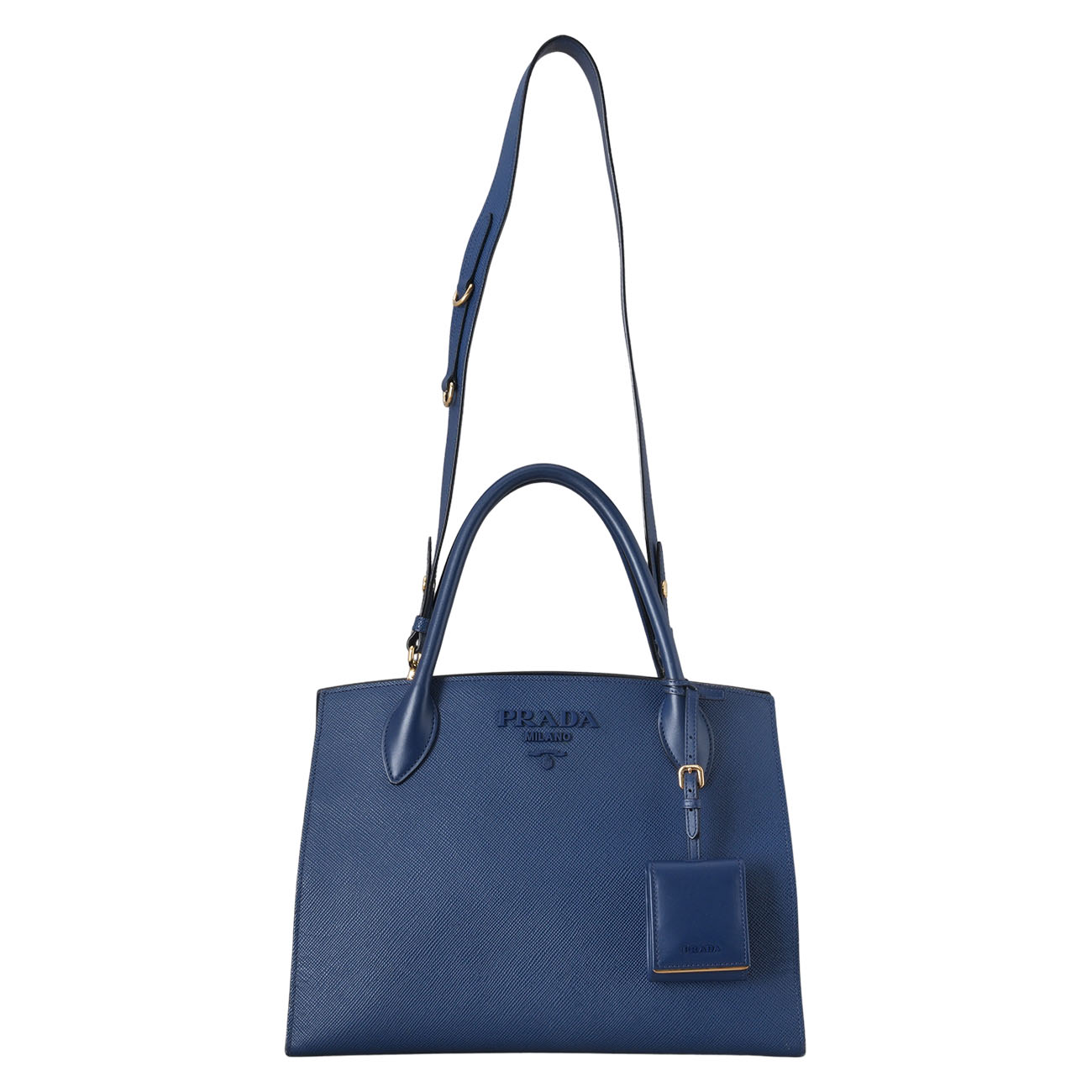 PRADA(USED)프라다 1BA155 사피아노 모노크롬 숄더백