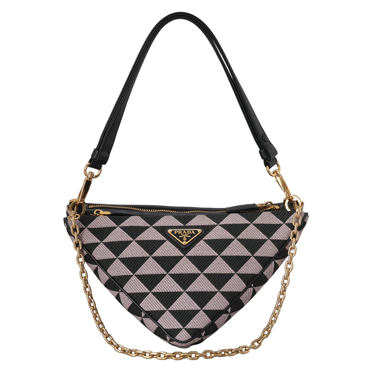 PRADA(USED)프라다 트라이앵글 트윈 숄더백