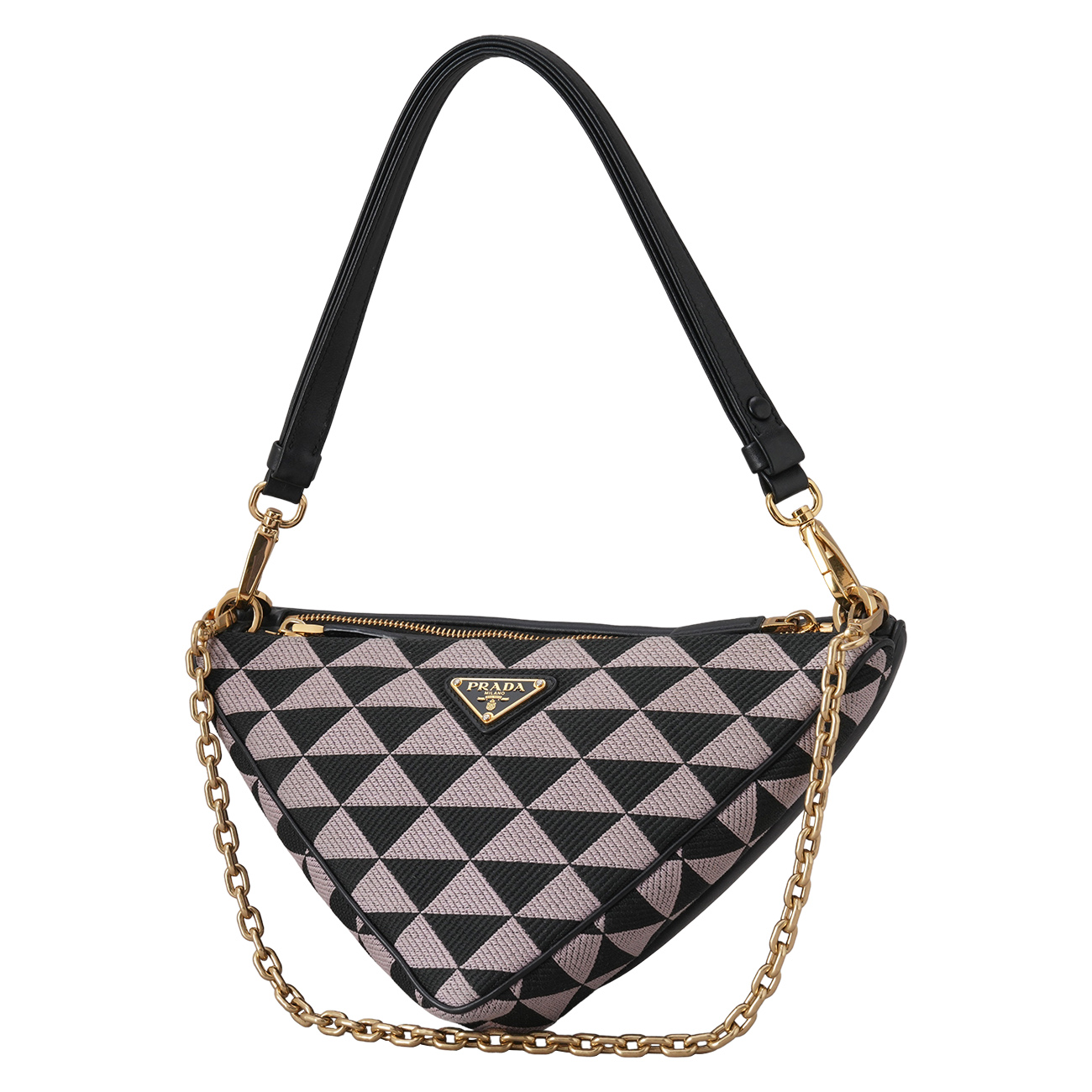 PRADA(USED)프라다 트라이앵글 트윈 숄더백