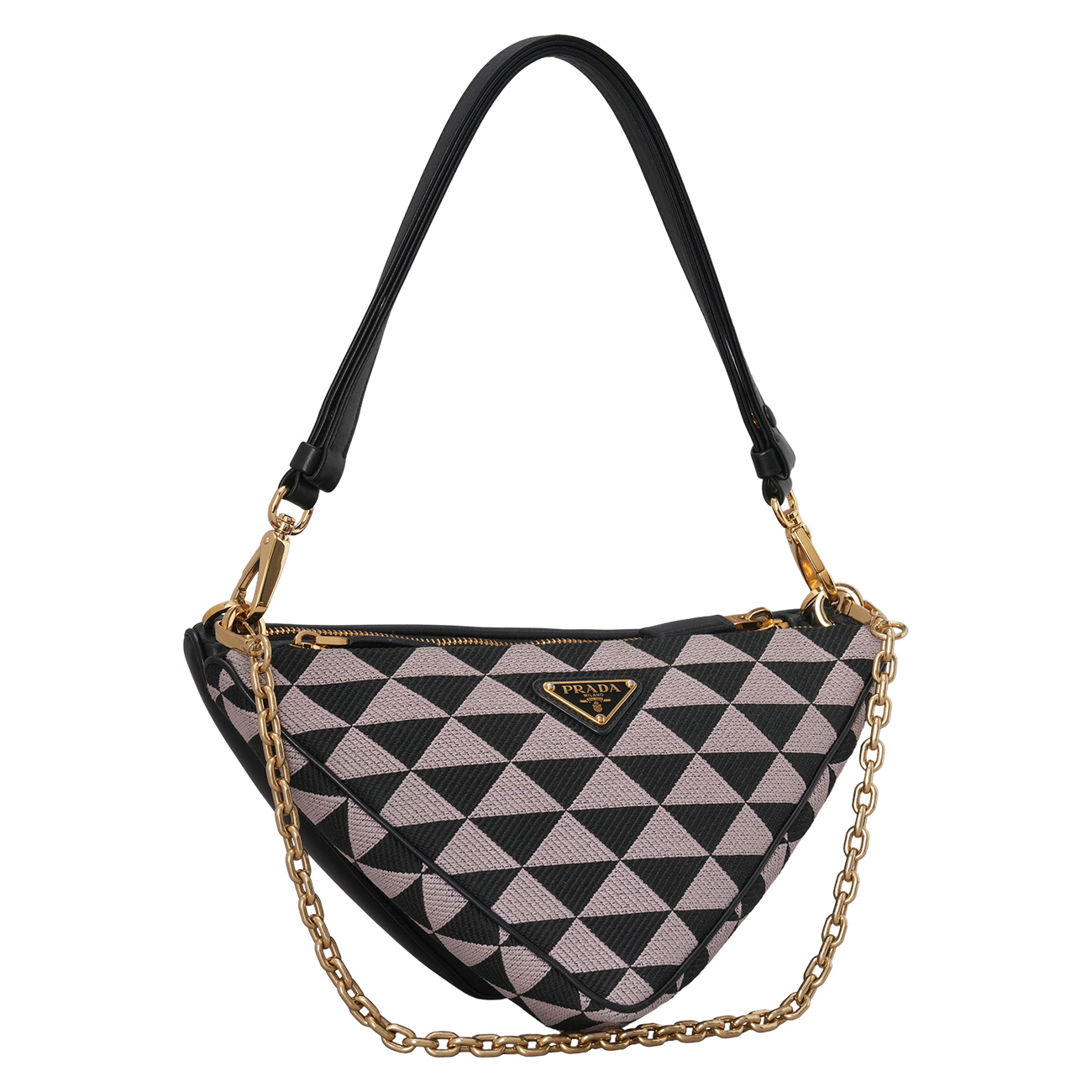 PRADA(USED)프라다 트라이앵글 트윈 숄더백
