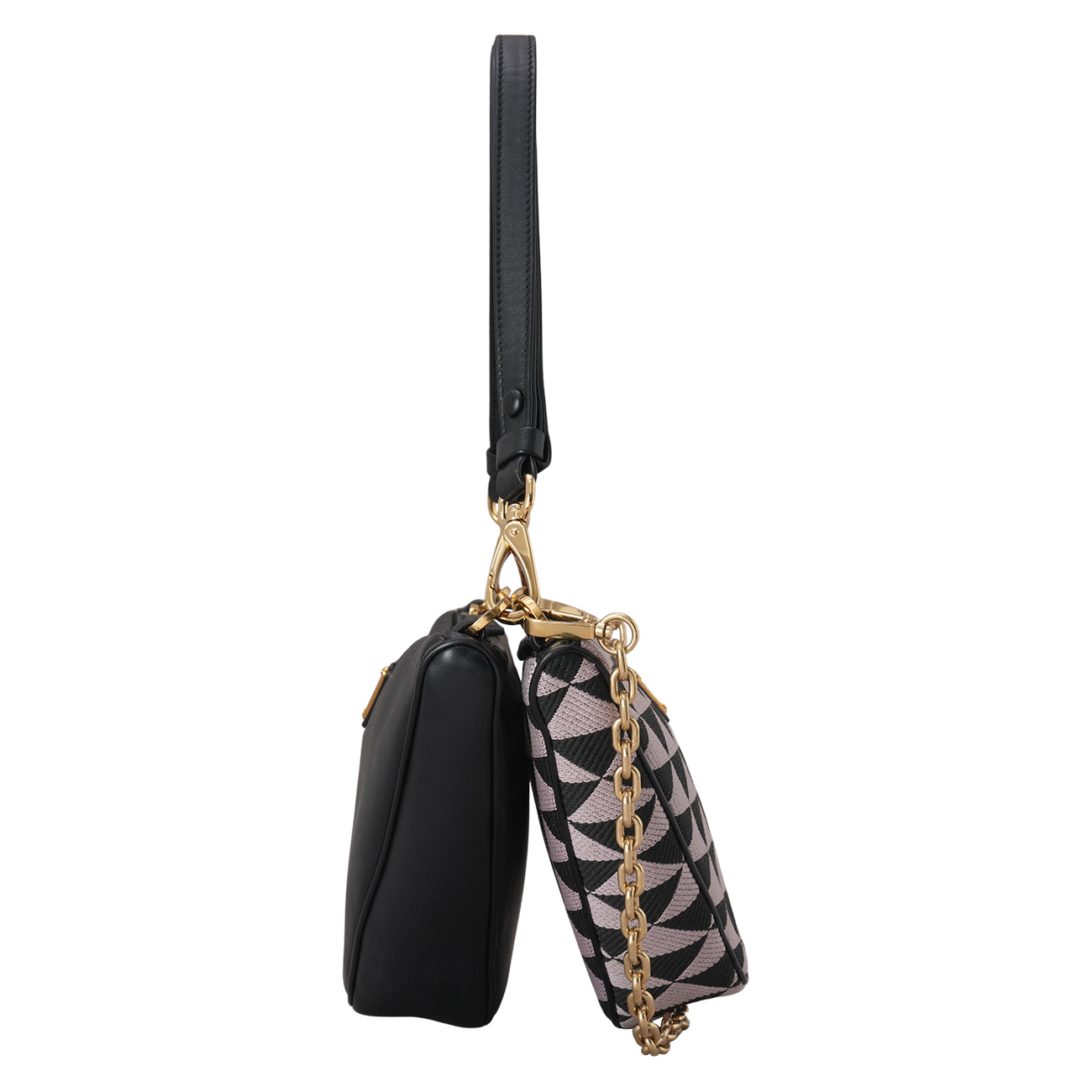 PRADA(USED)프라다 트라이앵글 트윈 숄더백