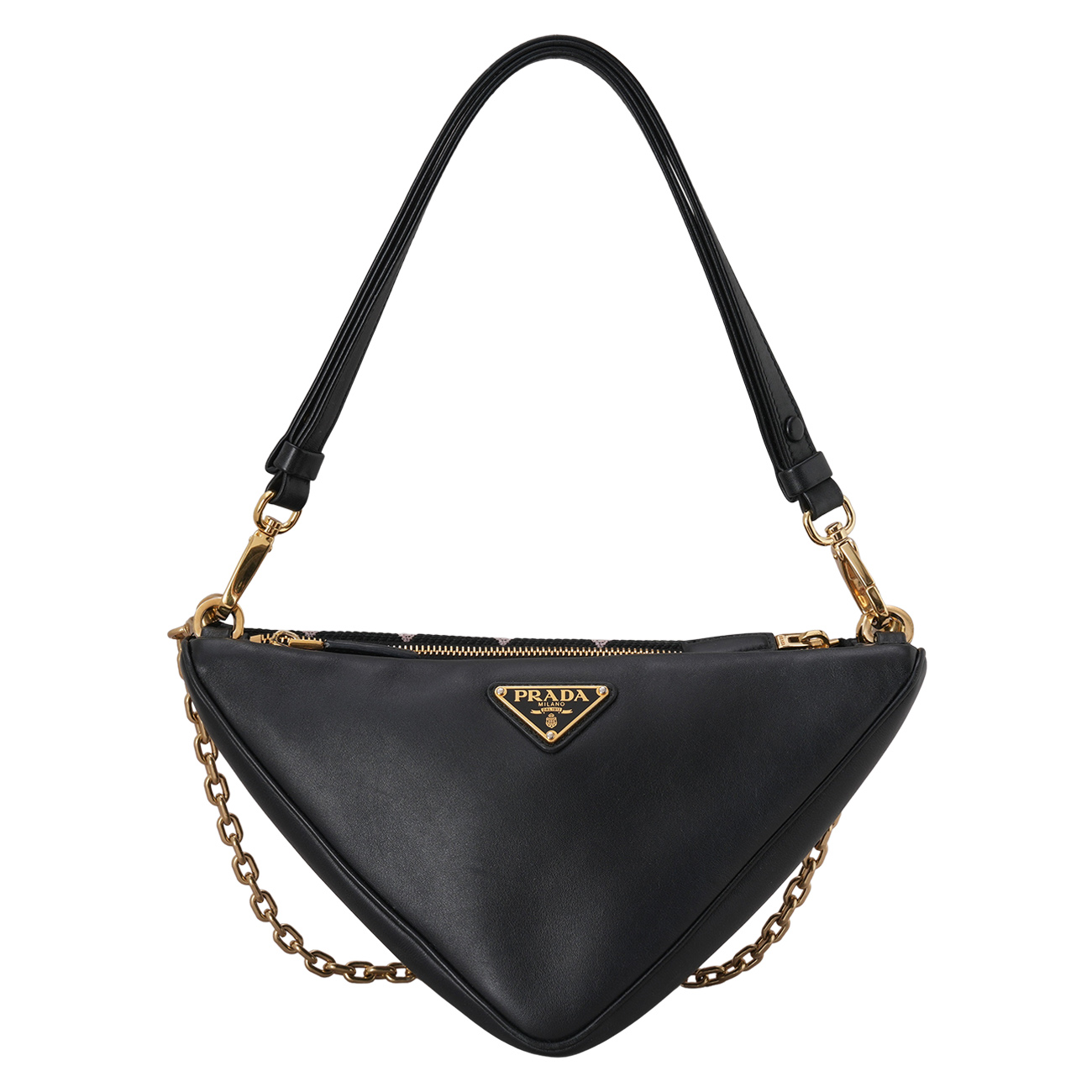 PRADA(USED)프라다 트라이앵글 트윈 숄더백