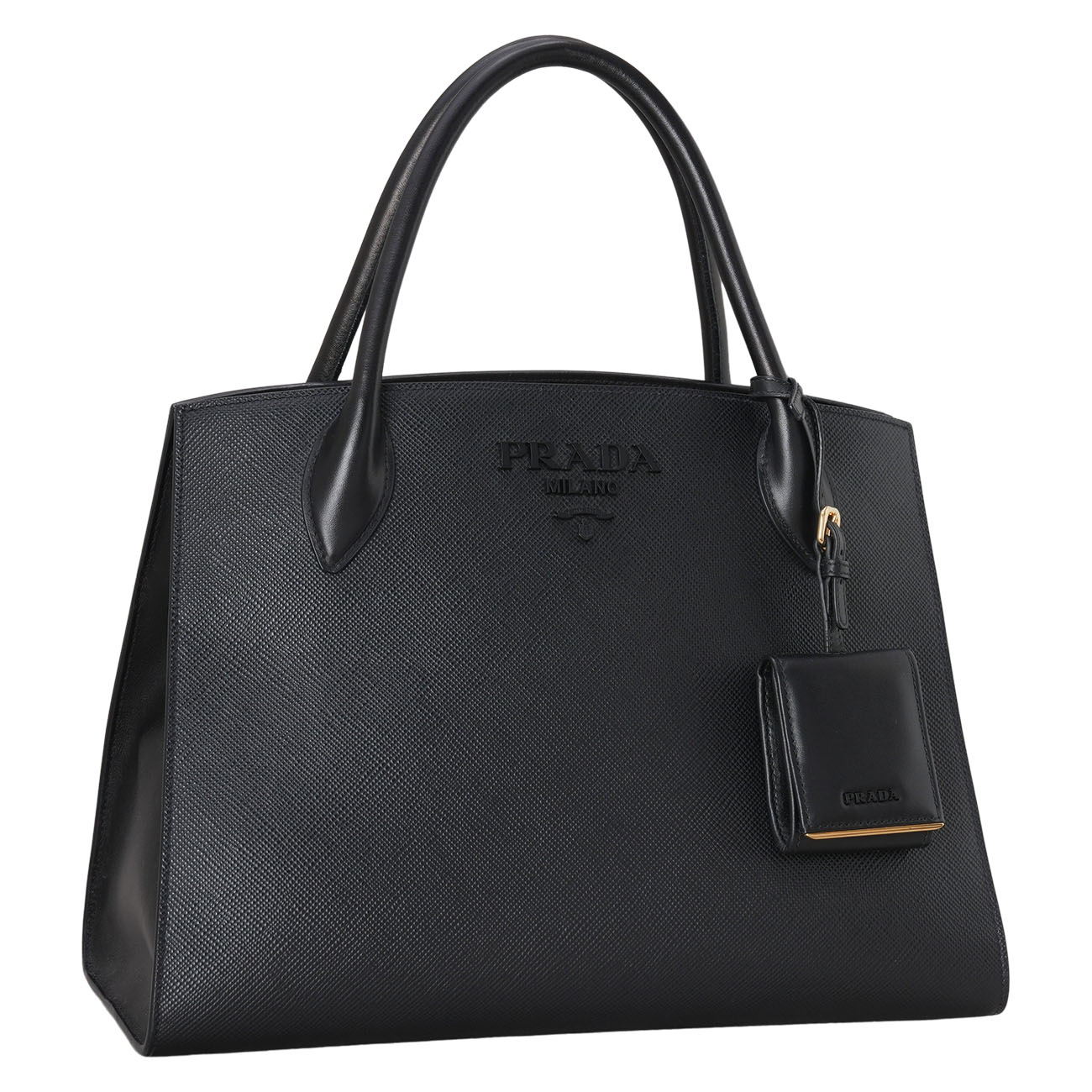 PRADA(USED)프라다 사피아노 모노크롬 토트백