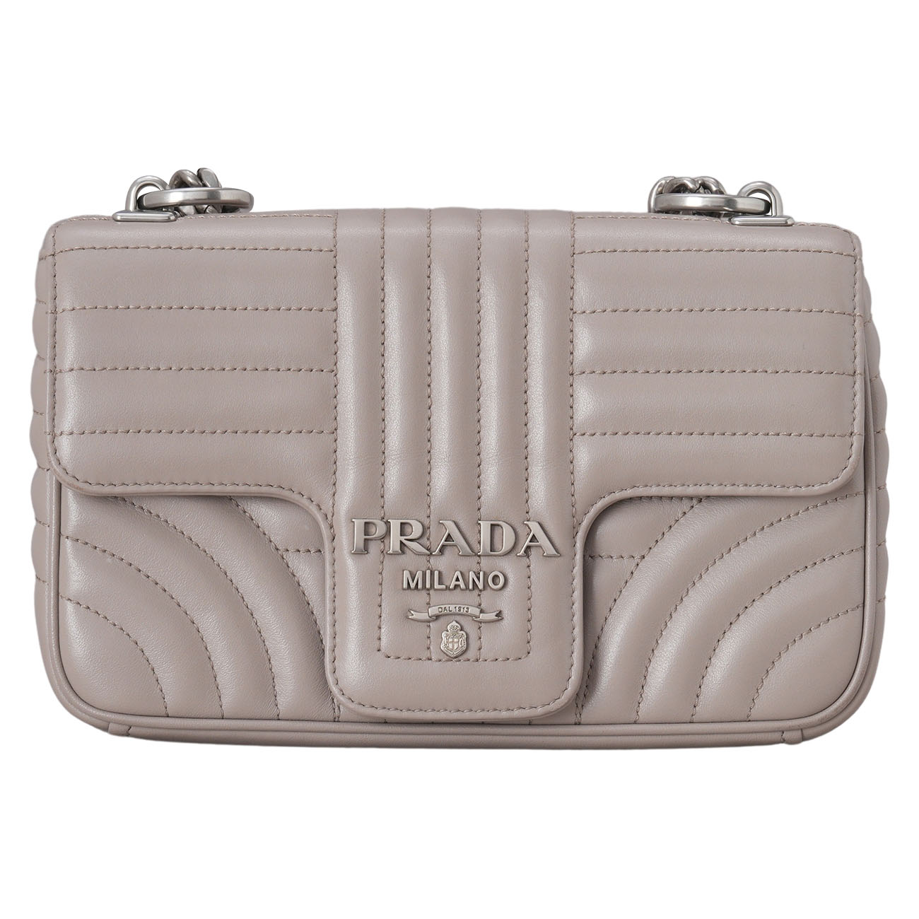 PRADA(USED)프라다 1BD107 다이어그램 체인 숄더백