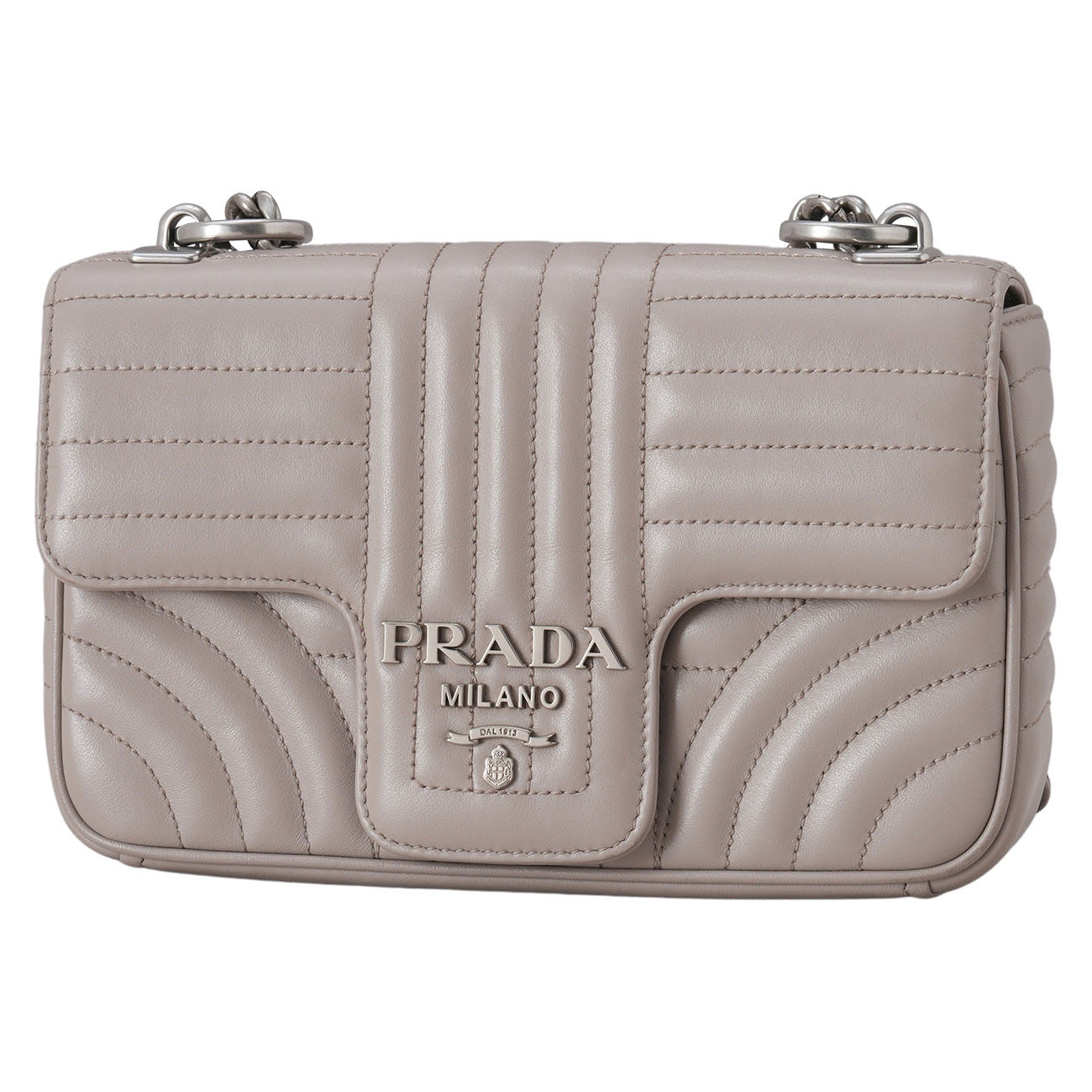PRADA(USED)프라다 1BD107 다이어그램 체인 숄더백
