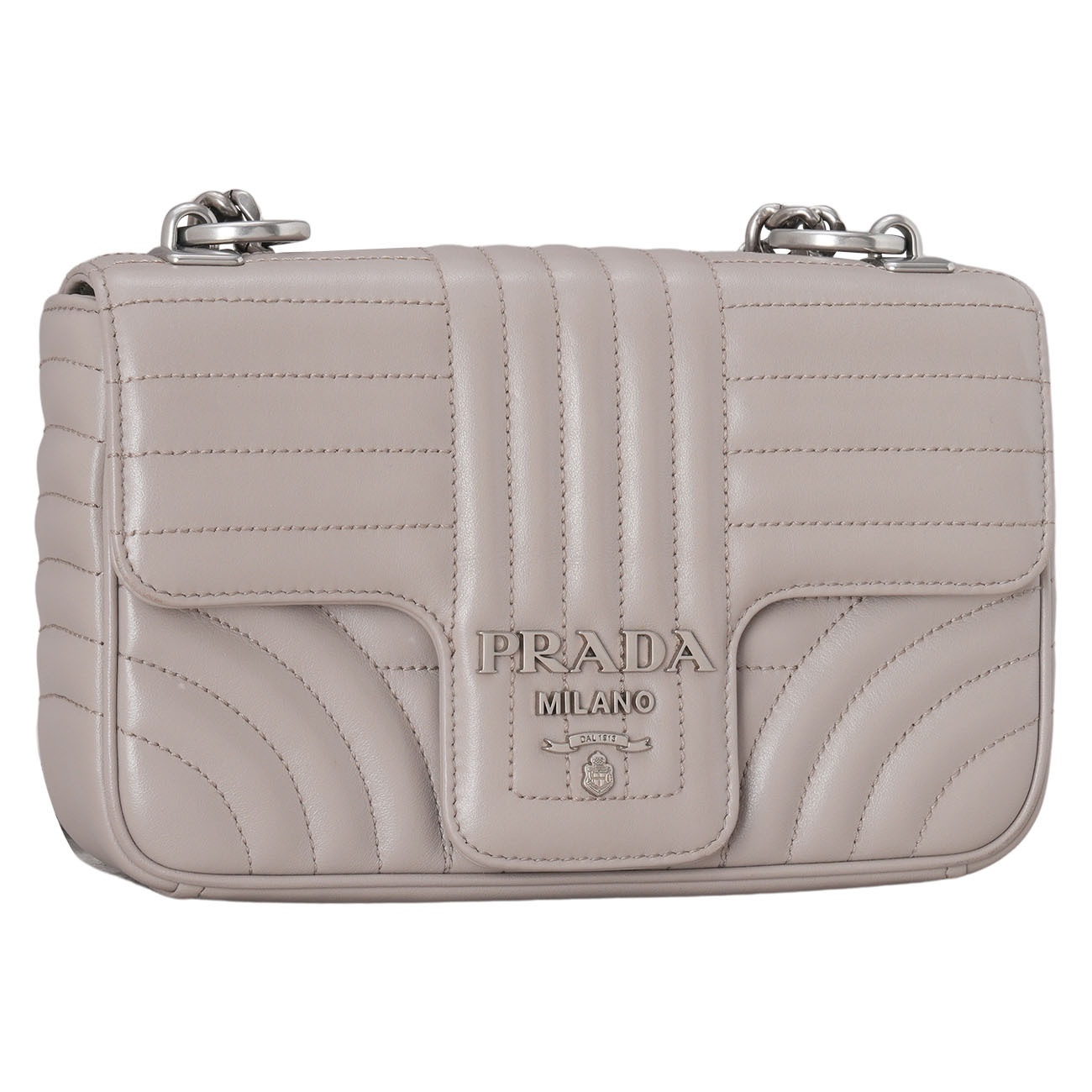 PRADA(USED)프라다 1BD107 다이어그램 체인 숄더백