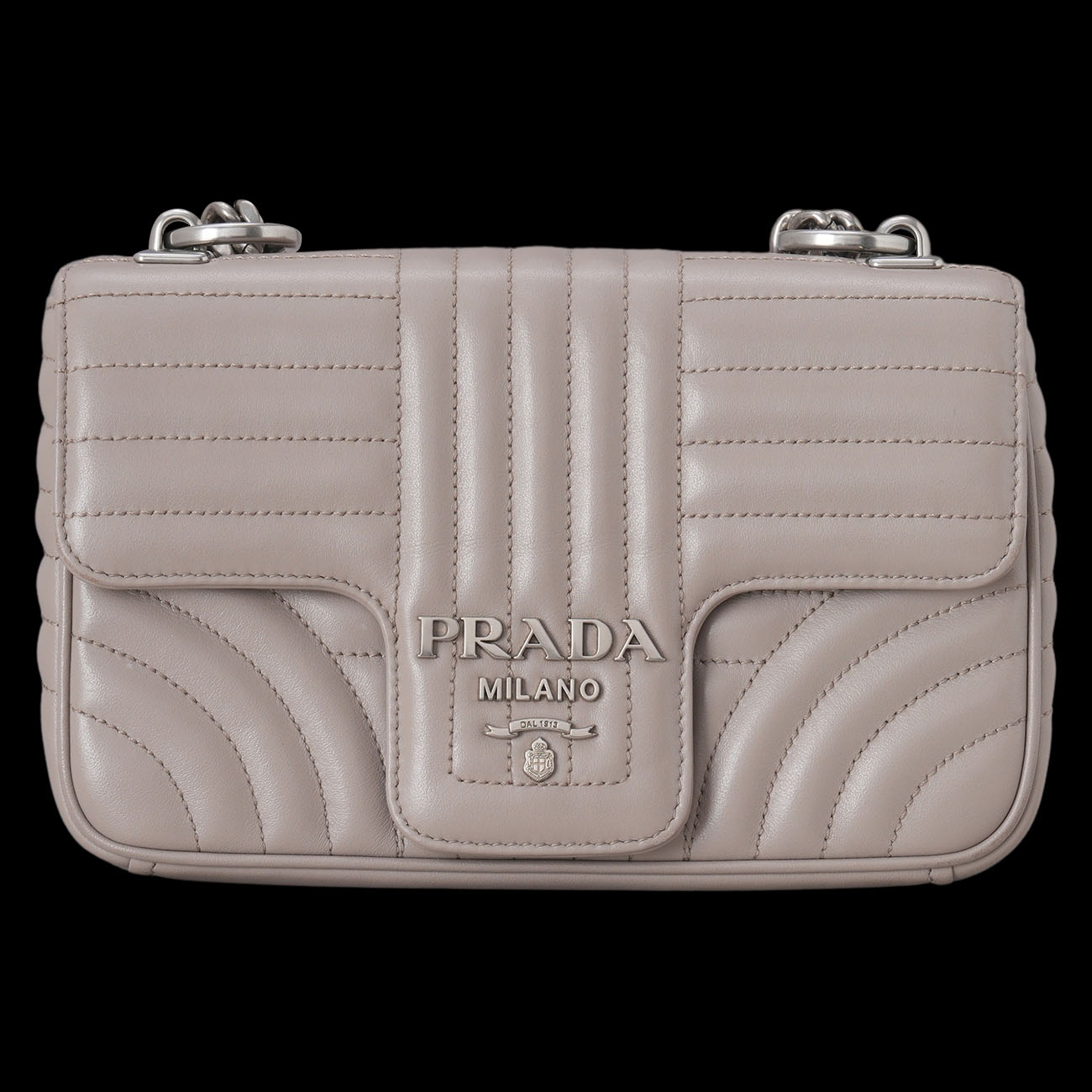 PRADA(USED)프라다 1BD107 다이어그램 체인 숄더백