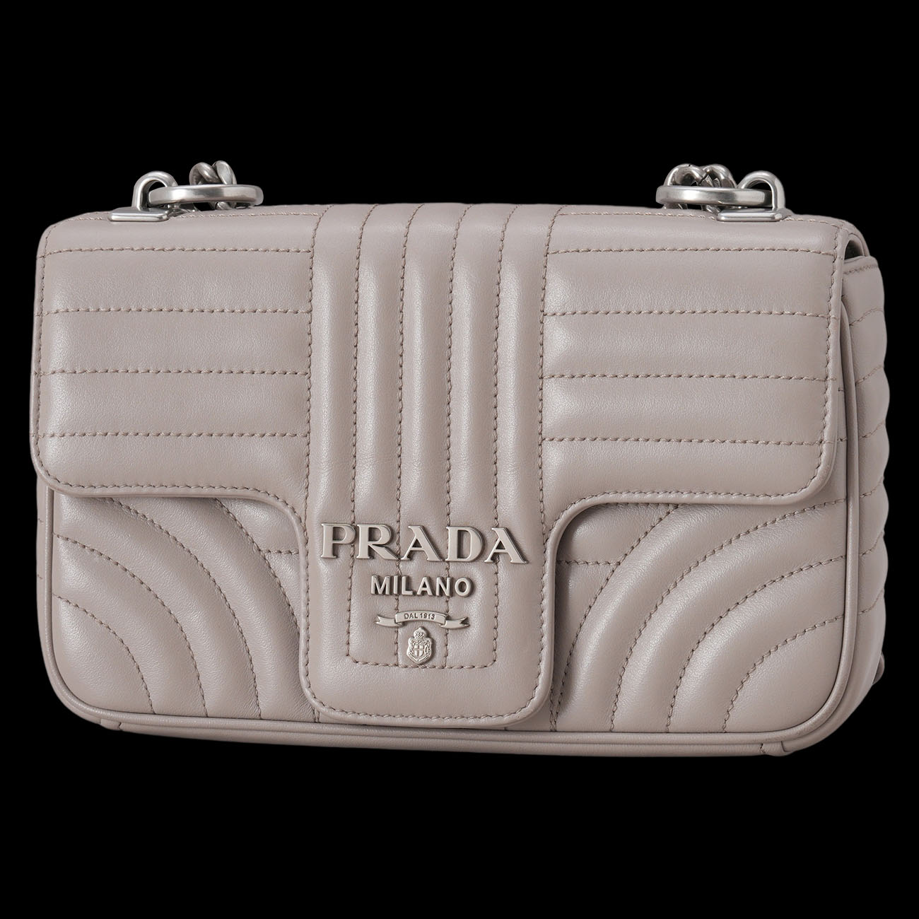 PRADA(USED)프라다 1BD107 다이어그램 체인 숄더백
