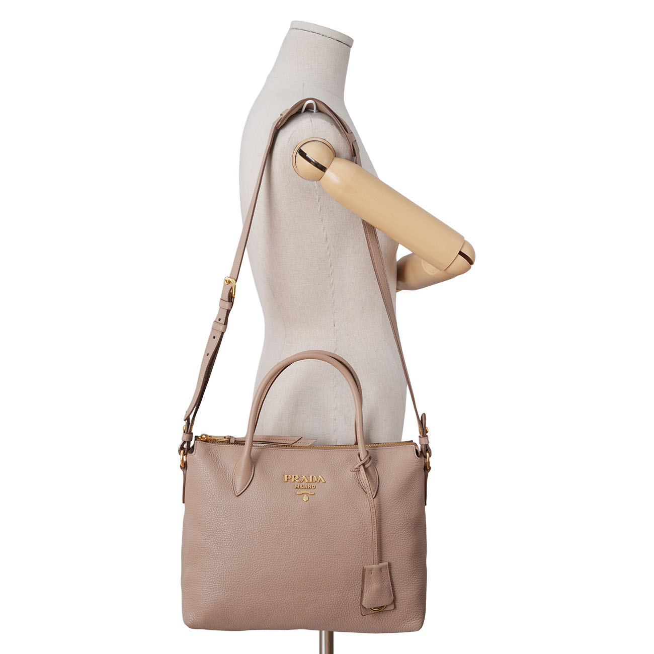 PRADA(USED)프라다 1BA157 비텔로 다이노 토트겸 숄더백