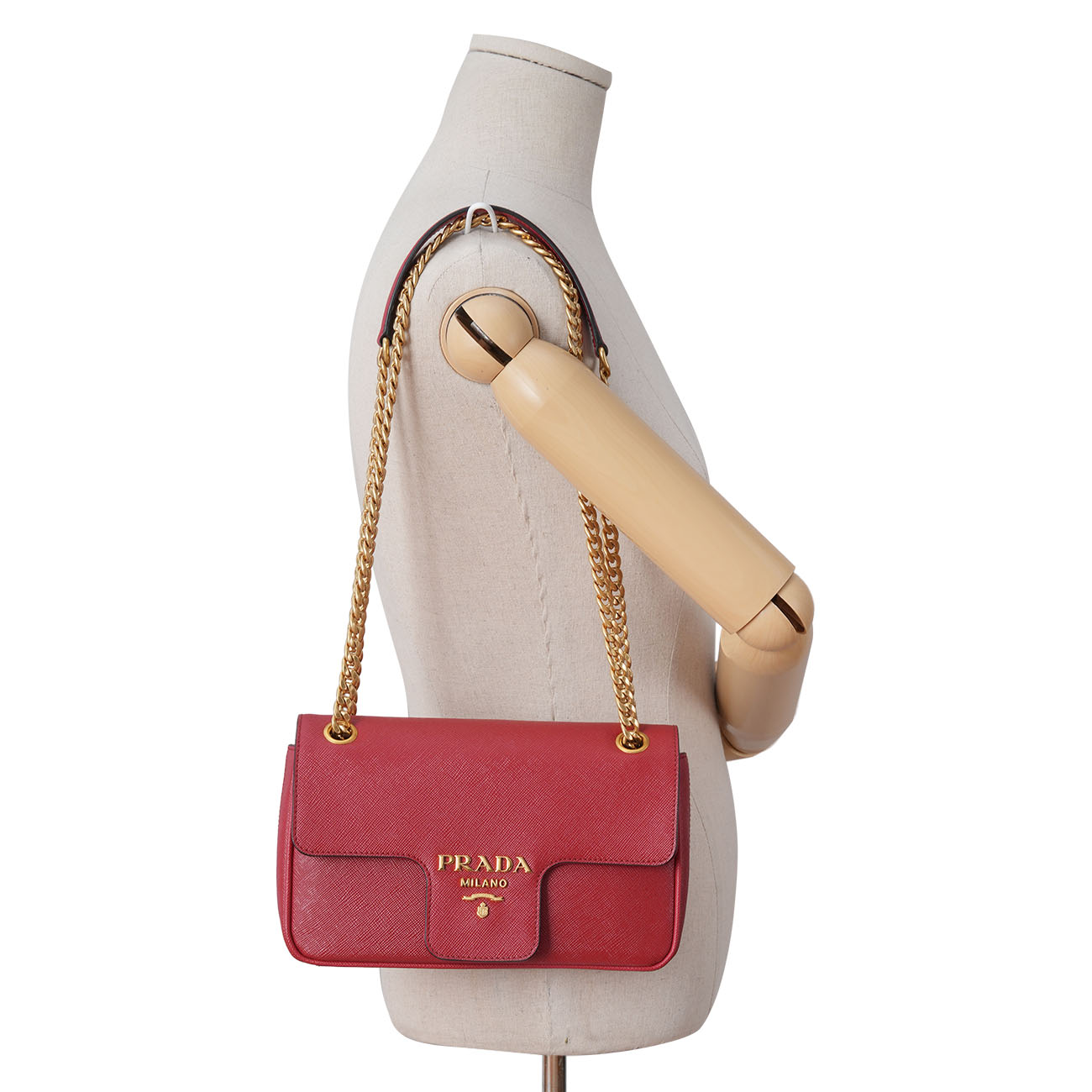 PRADA(USED)프라다 1BD193 사피아노 체인 숄더백