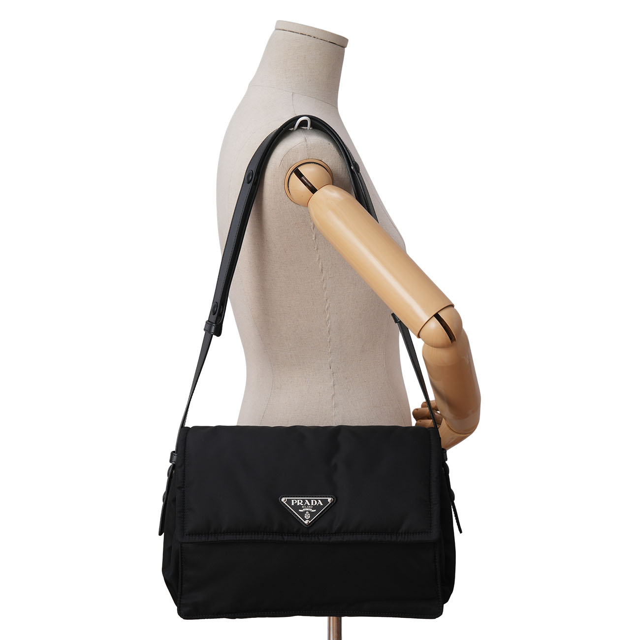 PRADA(USED)프라다 1BD255 미디엄 리나일론 패딩 숄더백