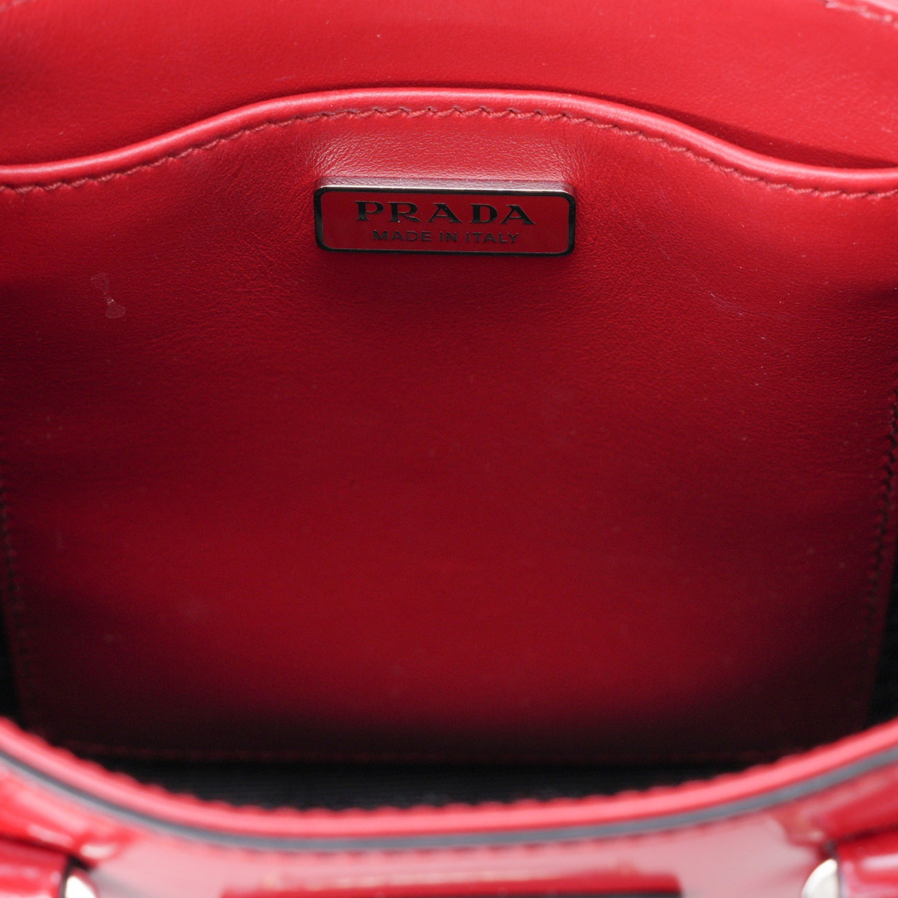PRADA(USED)프라다 1BA331 스몰 브러쉬드 레더 토트백