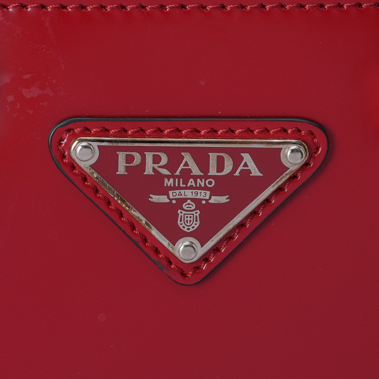 PRADA(USED)프라다 1BA331 스몰 브러쉬드 레더 토트백