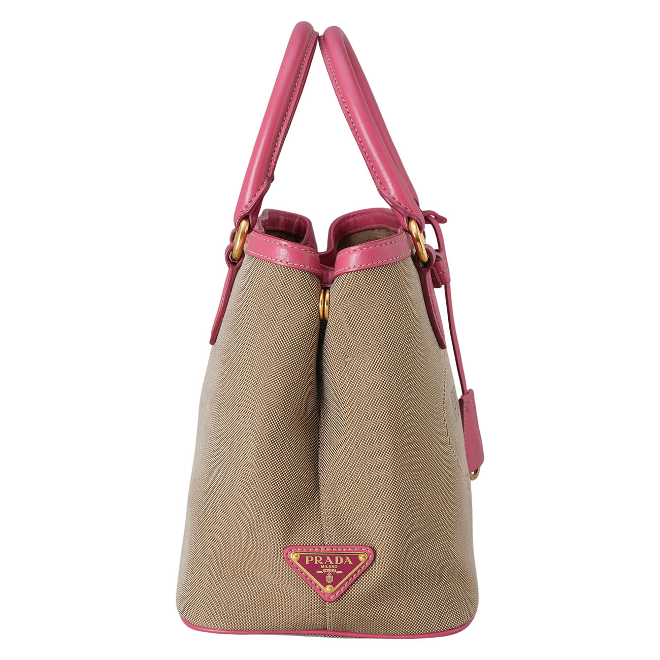 PRADA(USED)프라다 1BA172 로고 자가드 토트백