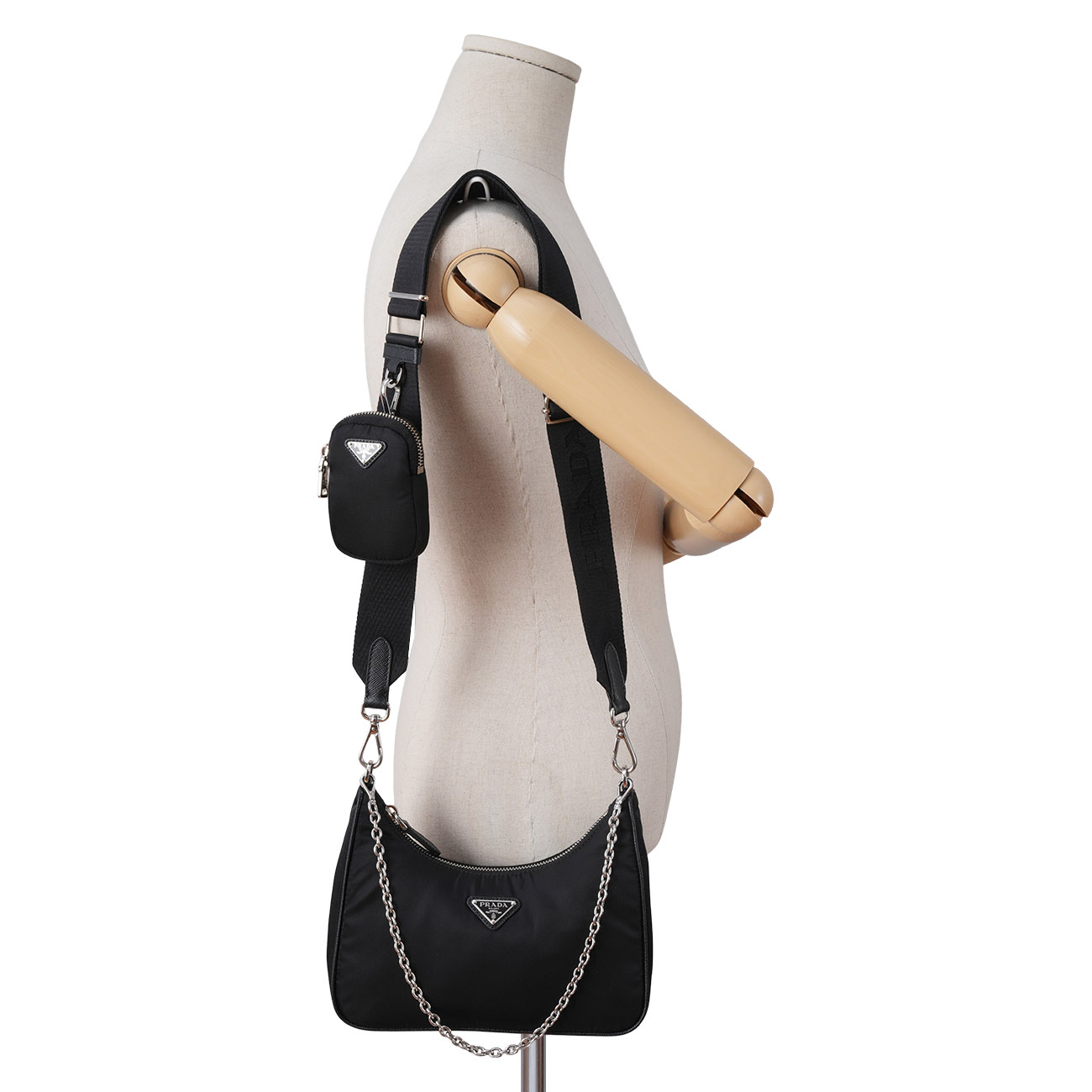 PRADA(USED)프라다 1BH204 리나일론 호보백